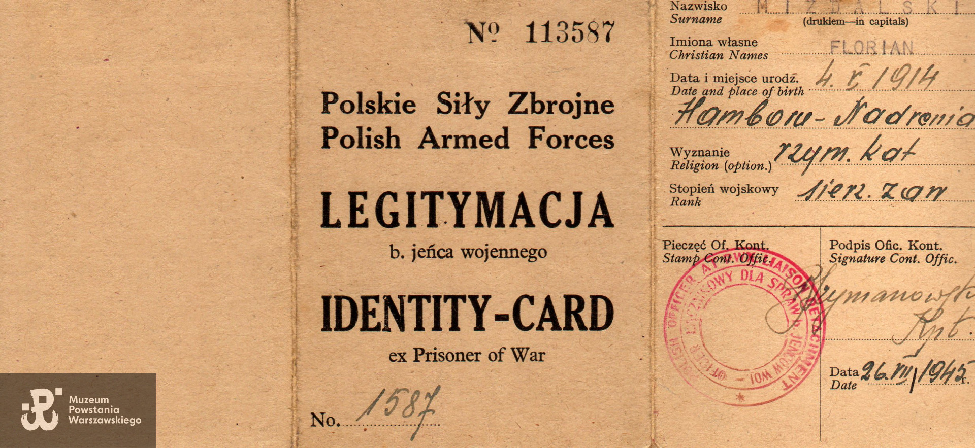 Skan dokumentu udostępniła p. Arleta Domińska-Lewandowska 