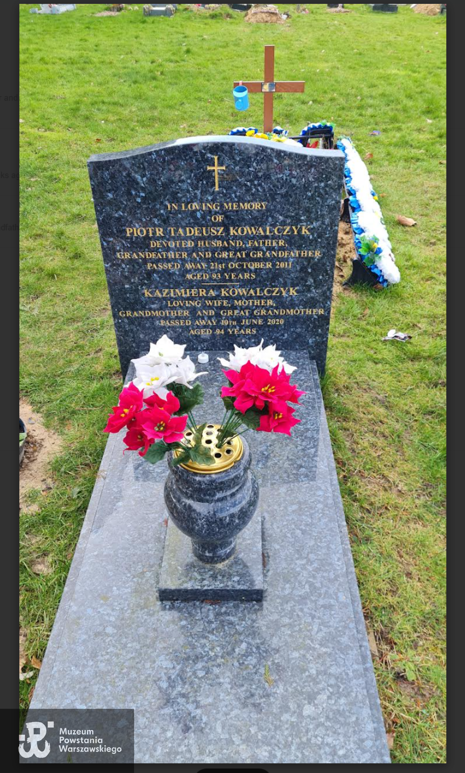 St. Jude's Cemetery - Cmentarz w Englefield Green, Anglia. Fot. nadesłał Hubert Kowalczyk, wnuk Powstańca
