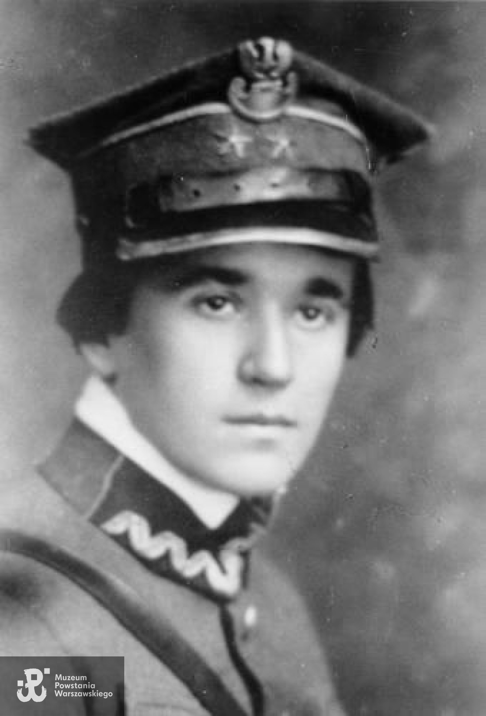 Wanda Gertz w męskim mundurze wojskowym. Fot. domena publiczna