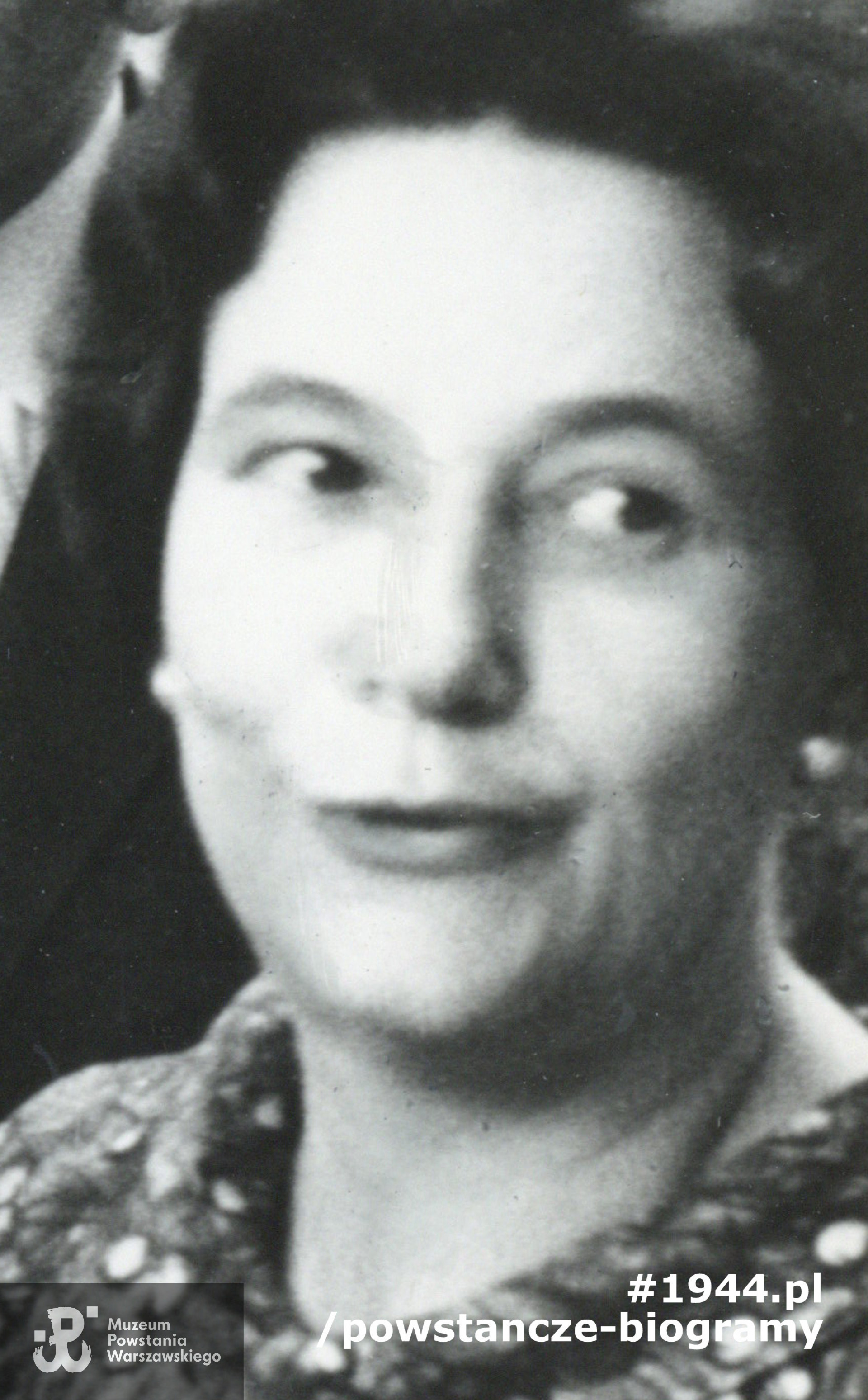 Krystyna Łazor "Krysia" (1926-2016) Fot. powojenna ze zbiorów Muzeum Powstania Warszawskiego - materiały Jana Rockiego