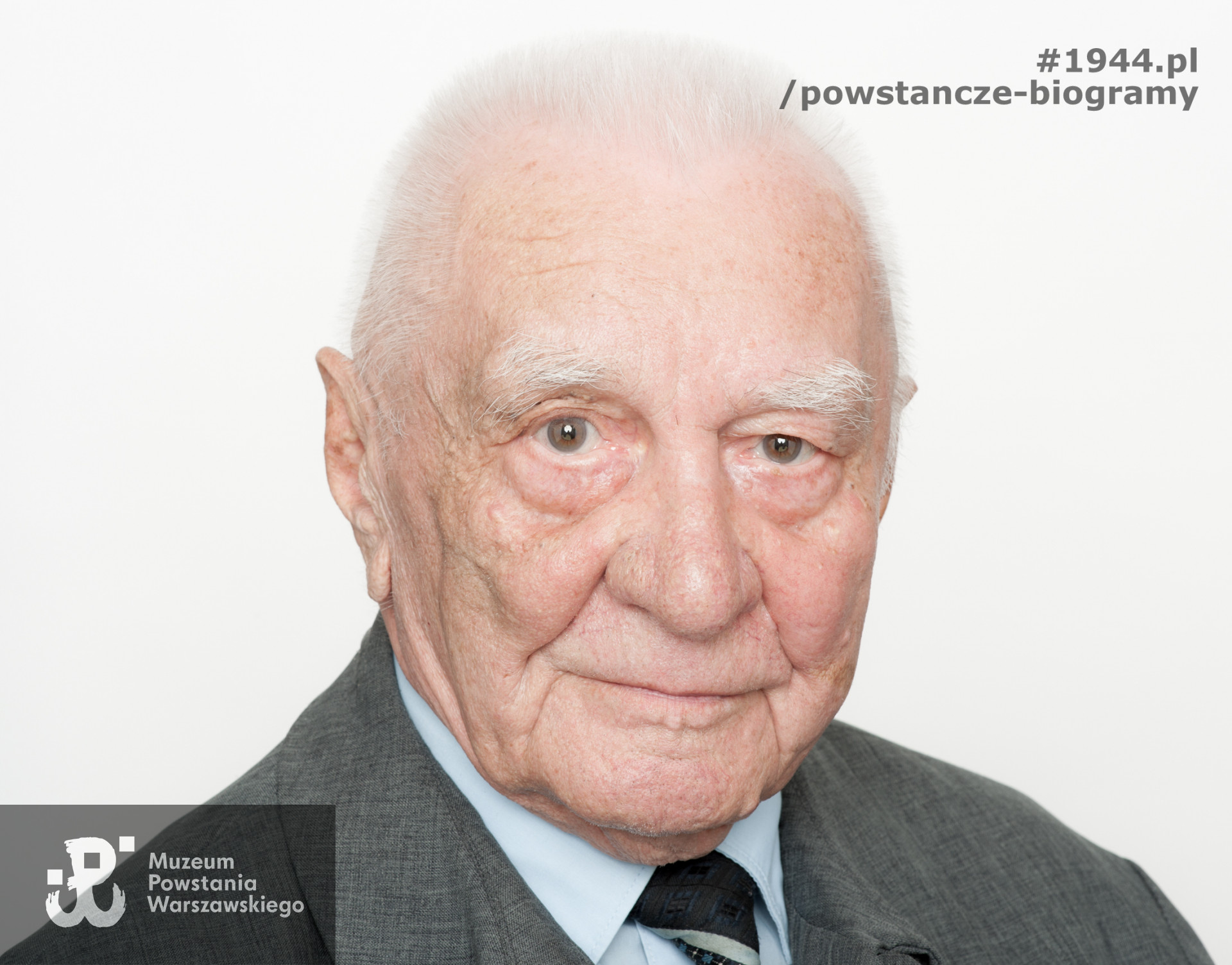 Tadeusz Brodowski "Bdank", "J-7". Zdjęcie z serii portretów Powstańców Warszawskich w ramach projektu "1944/70/2014" realizowanego przez grupę WWPHOTO dla uczczenia 70. rocznicy wybuchu Powstania Warszawskiego. Muzeum Powstania Warszawskiego, 22.07-04.08 2013.