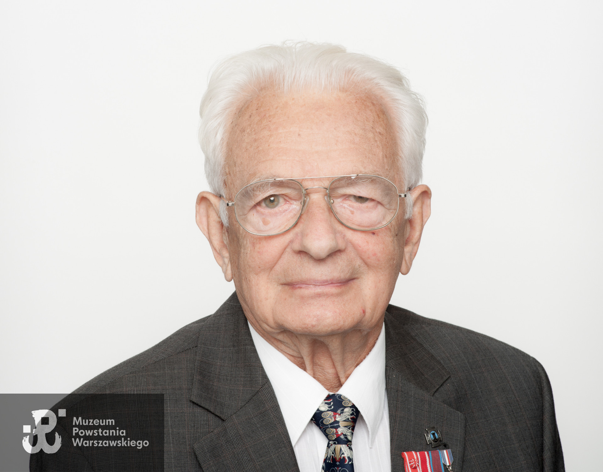 Stanisław Kral - Leszczyński. Zdjęcie z serii portretów Powstańców Warszawskich w ramach projektu "1944/70/2014" realizowanego przez grupę WWPHOTO dla uczczenia 70 rocznicy wybuchu Powstania Warszawskiego. Muzeum Powstania Warszawskiego, 22.07-04.08 2013.