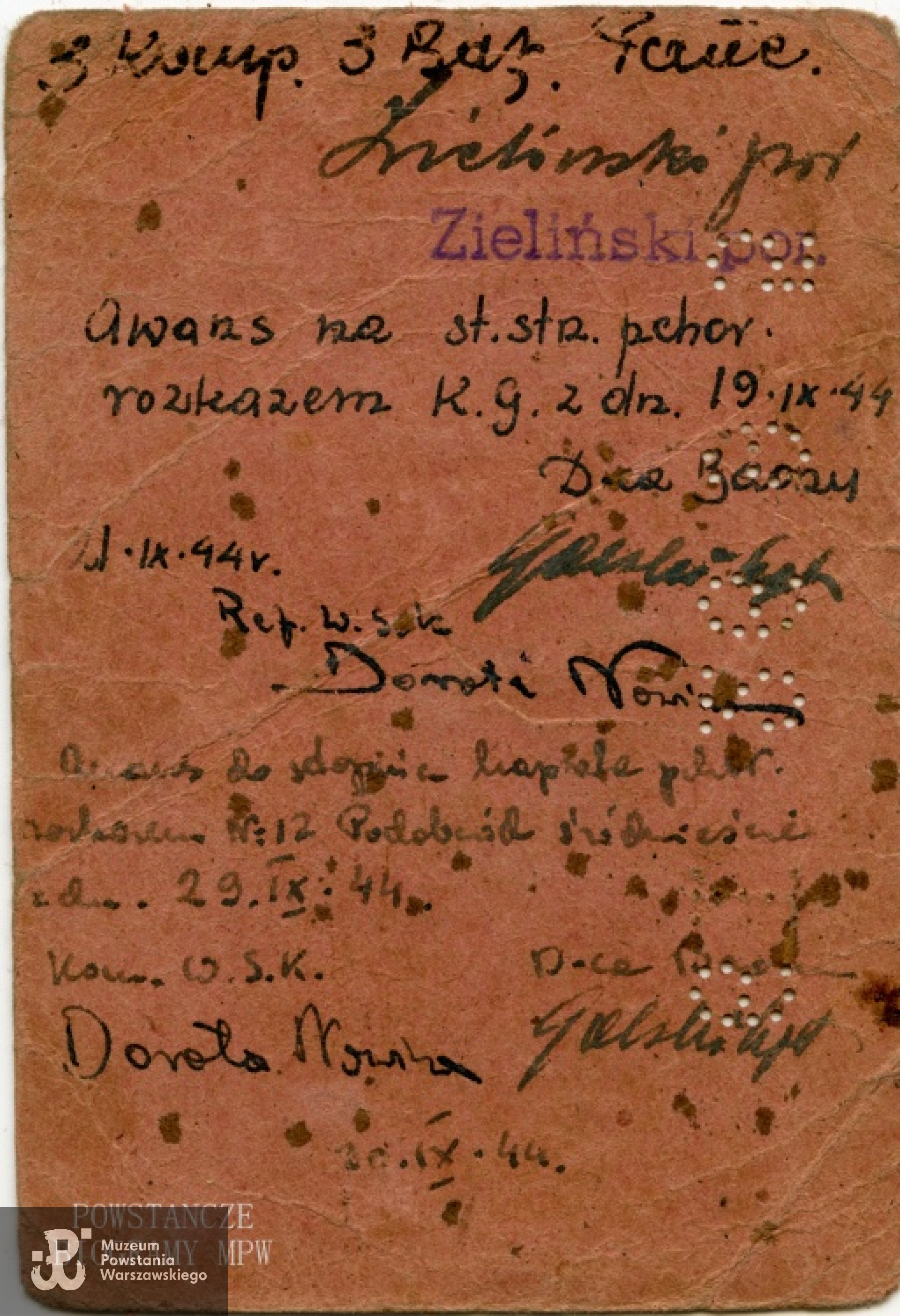 Z archiwum rodzinnego Moniki Ponc.