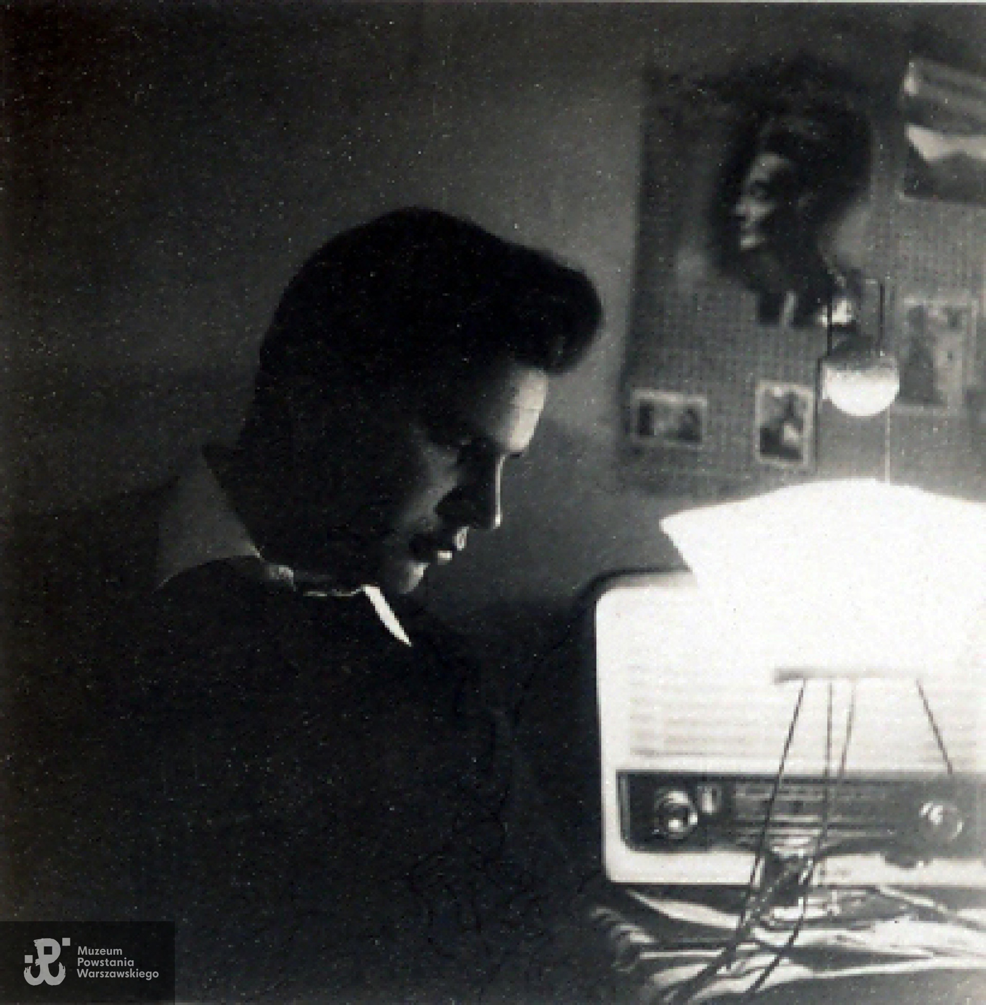 Dionizy Piotr Mazur w studenckim pokoju, Stetson University, Deland, Florida, około 1950 roku.