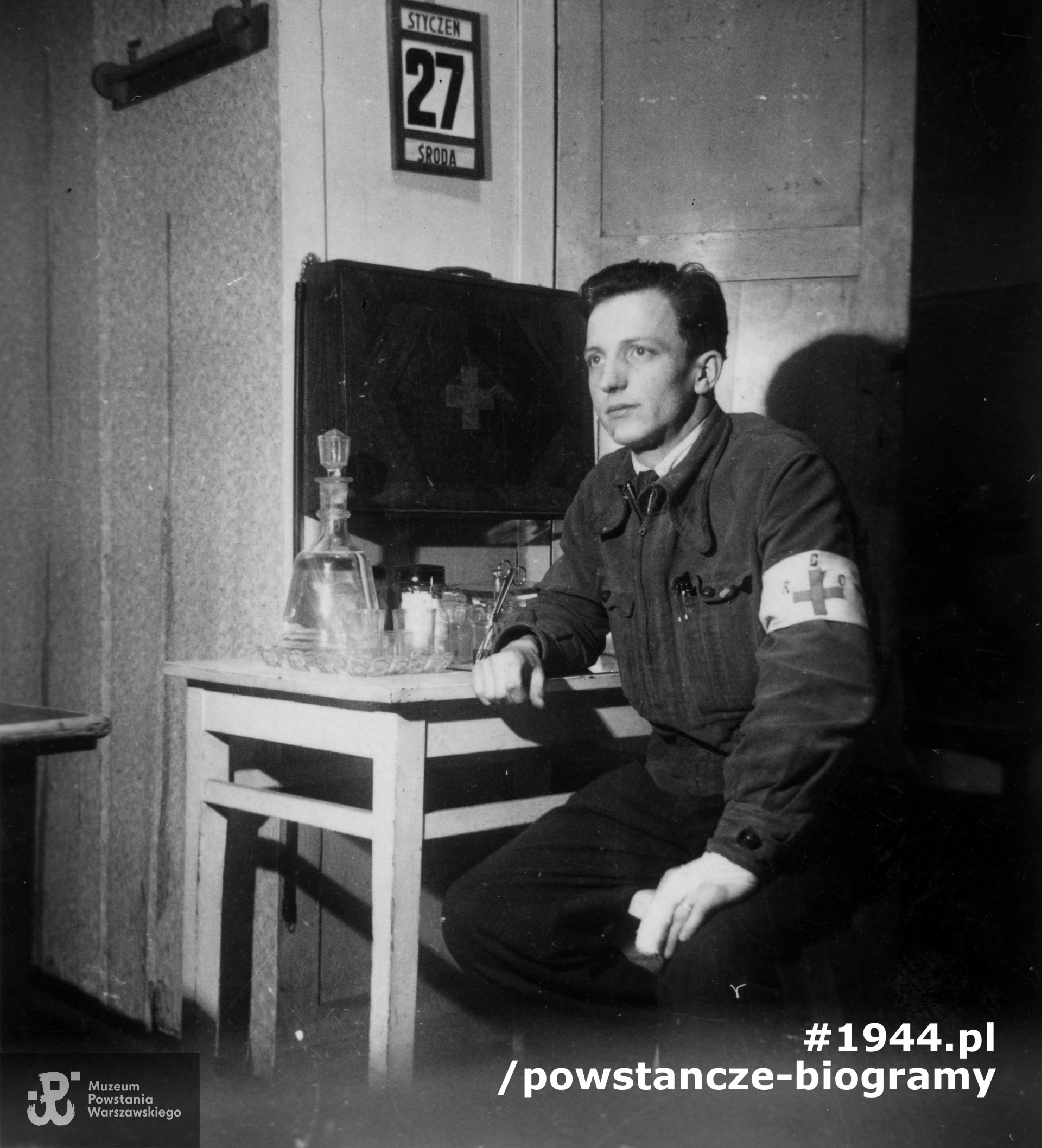 kpr. pchor. Józef Trzeciński  "Nałęcz" (1924-1944).  Fotografia z okresu okupacji.  Ze zbiorów Muzeum Powstania Warszawskiego, sygn. MPW-IP/5260