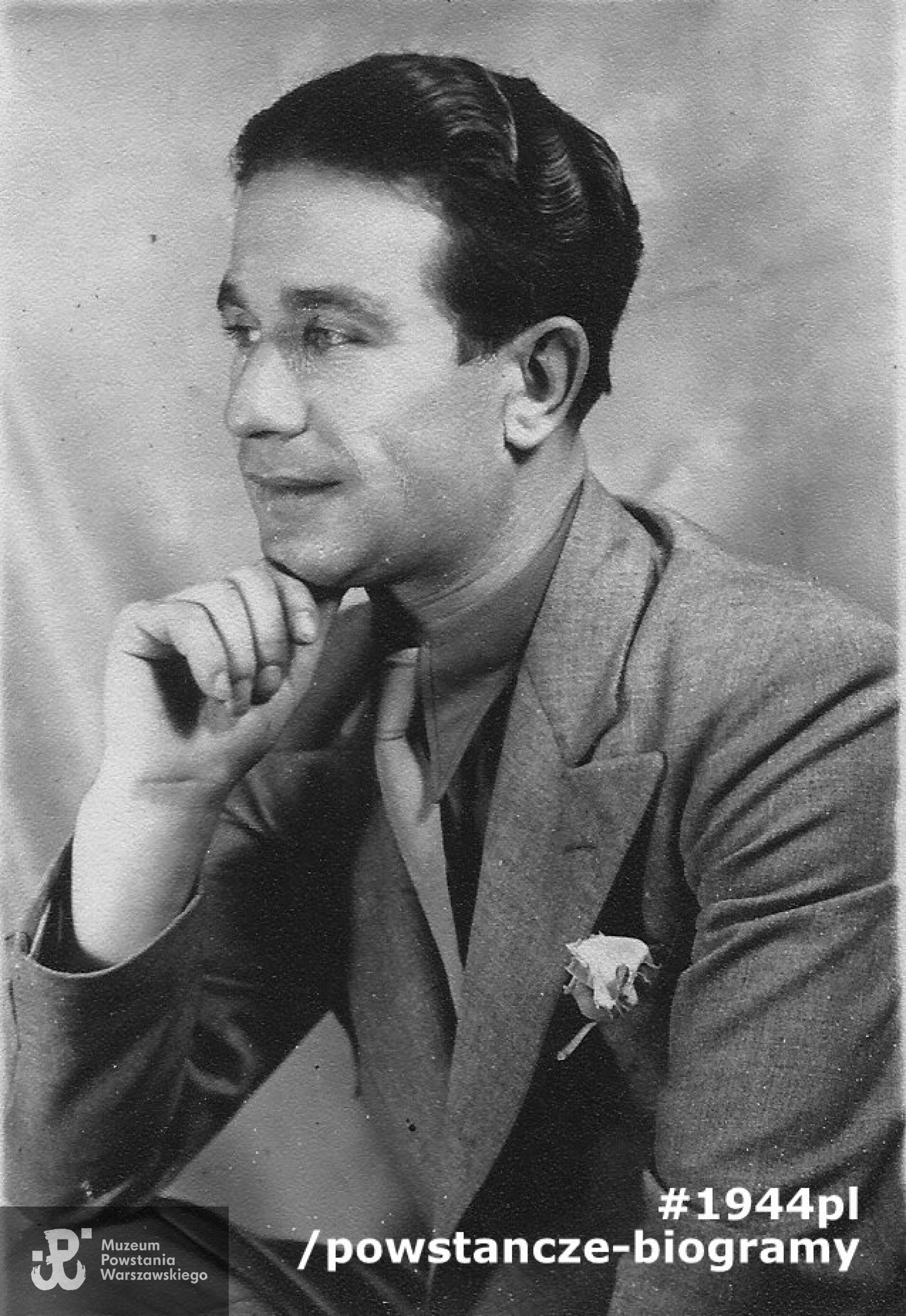 Edwin Matuszak - fotografia portretowa z roku 1943 r. Fot. ze zbiorów rodzinnych udostępnił p. Józef Matuszak