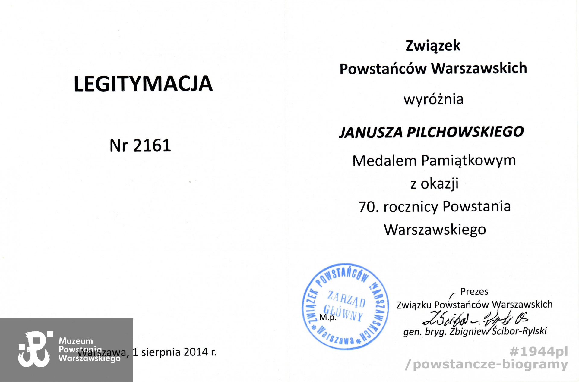 Z archiwum prywatnego p. Janusza Pilchowskiego "Lisek"