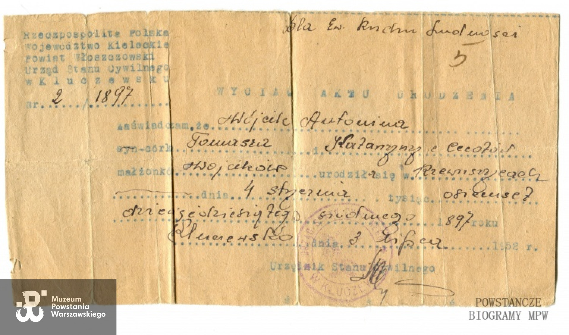 Fot. archiwum rodzinne, udostępniła Jolanta Czarnocka.