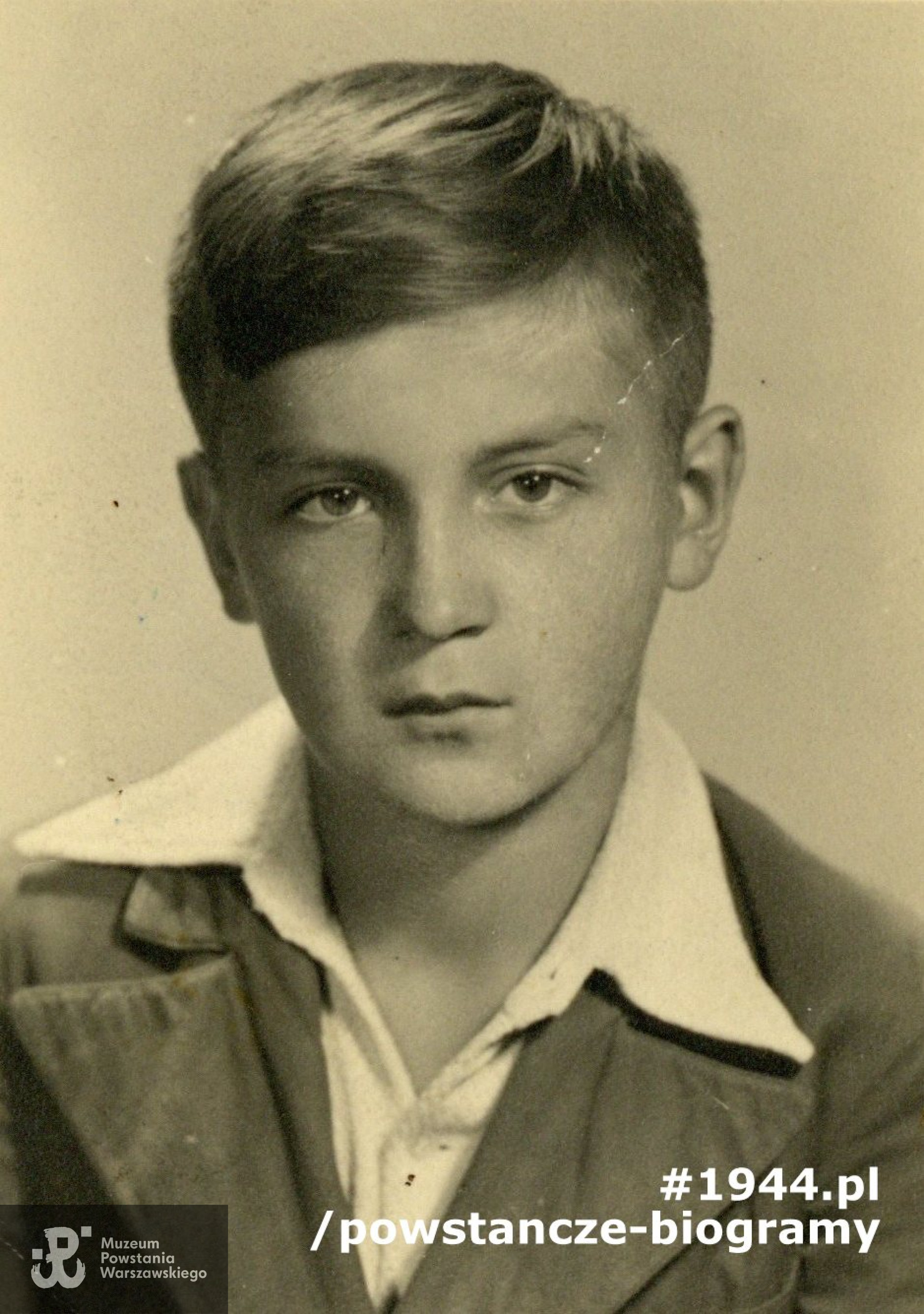 Wojciech Wajszczuk "Wojtek" (1929-1944) Fot. ze zbiorów Muzeum Powstania Warszawskiego, sygn. P/6413, dar Danuty Wrocławskiej