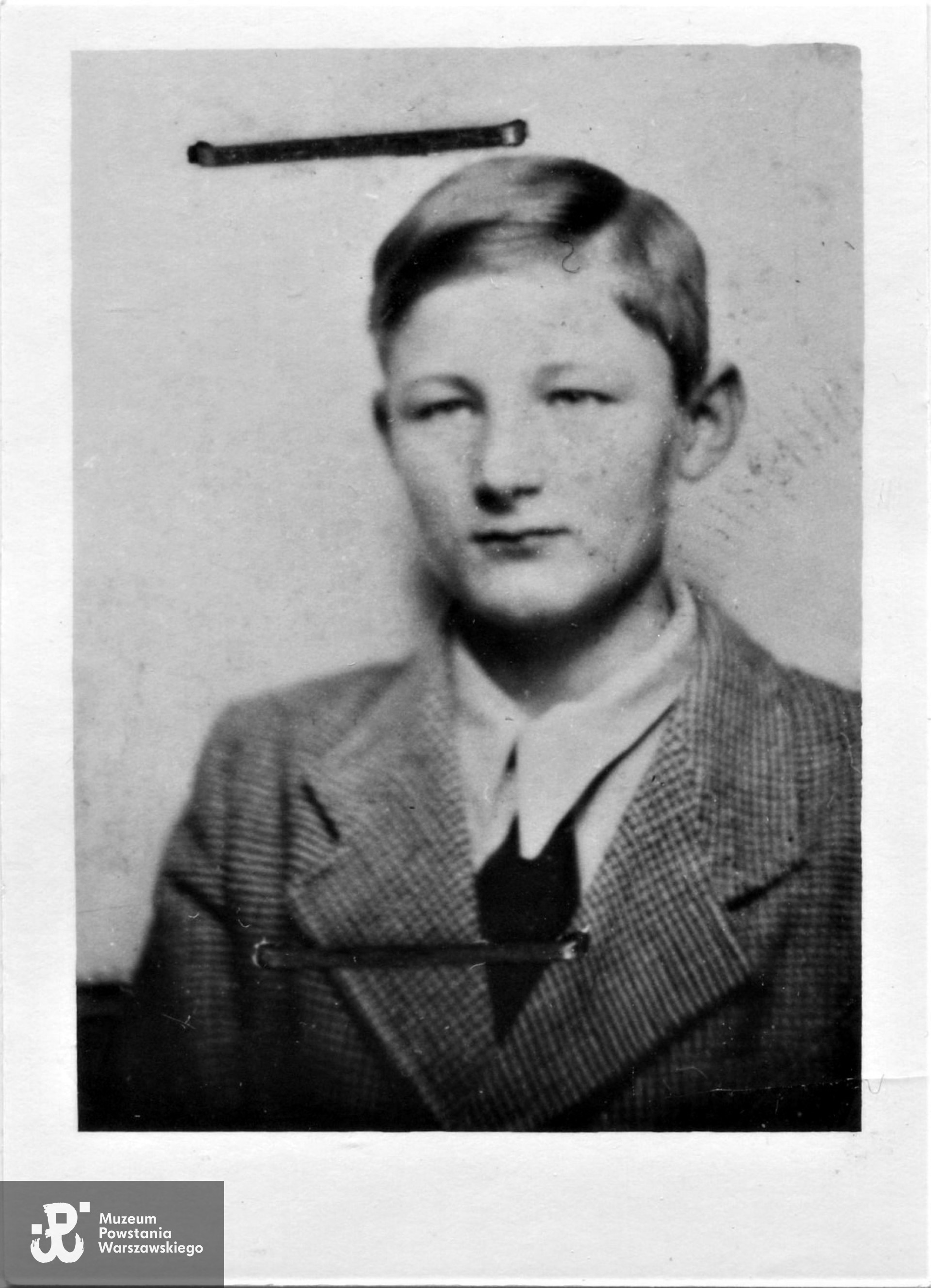 Andrzej Radlicz "Lisek" - fotografia z okresu okupacji niemieckiej