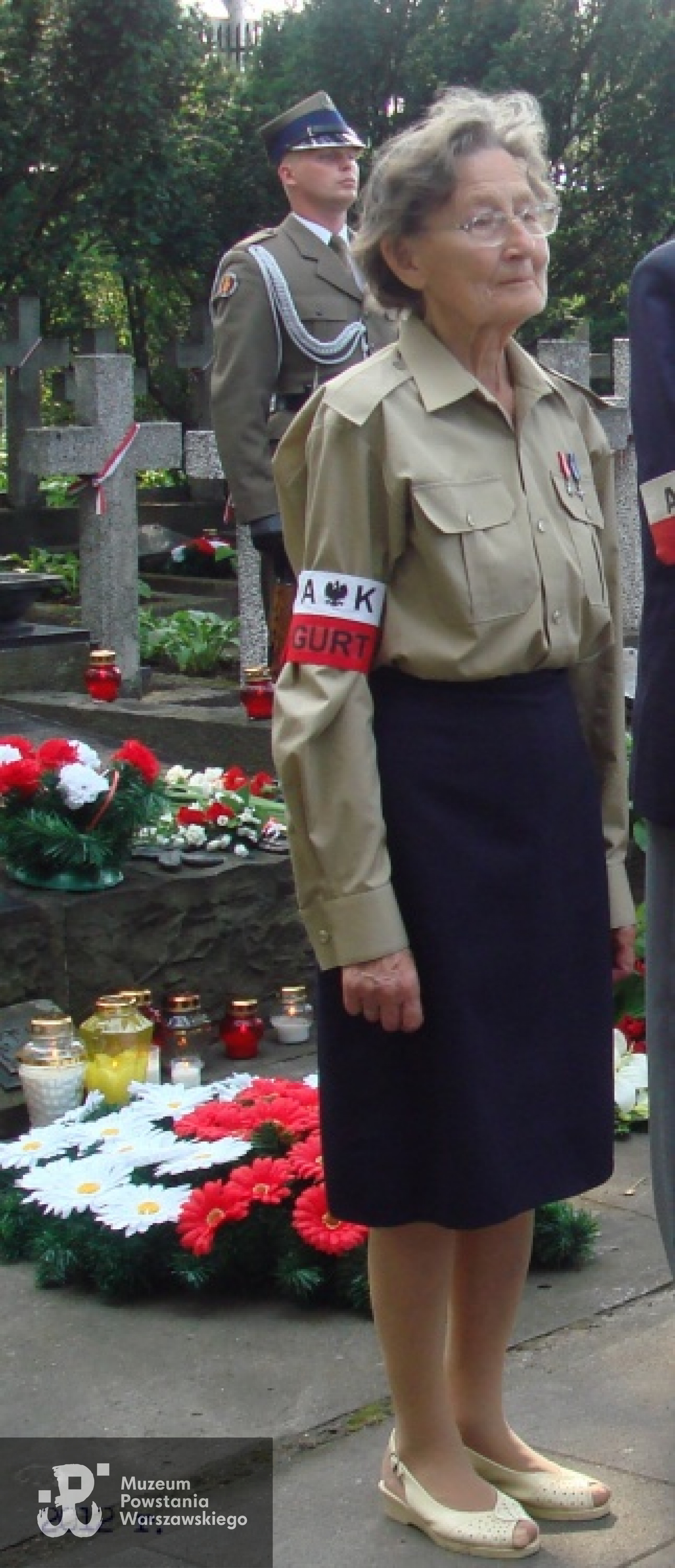 Ludmiła Barbara Czaplińska, 68. rocznica wybuchu Powstania Warszawskiego. Zdjęcie ze zbiorów Jana Wawszczyka.