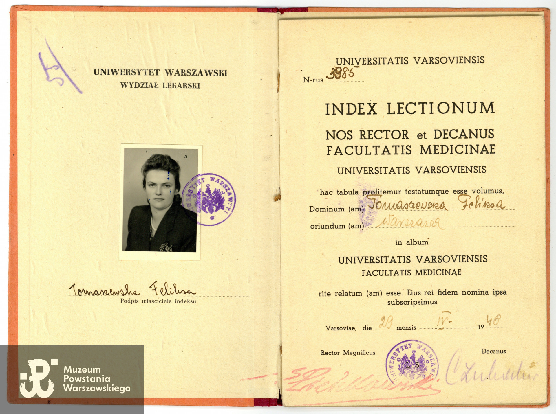 Ze zbiorów rodzinnych, udostępnili p. Jacek Krzysztof Moskwa i p. Stanisław  Piotr Moskwa, synowie. Skany wykonano w Muzeum Powstania Warszawskiego, 03/2024