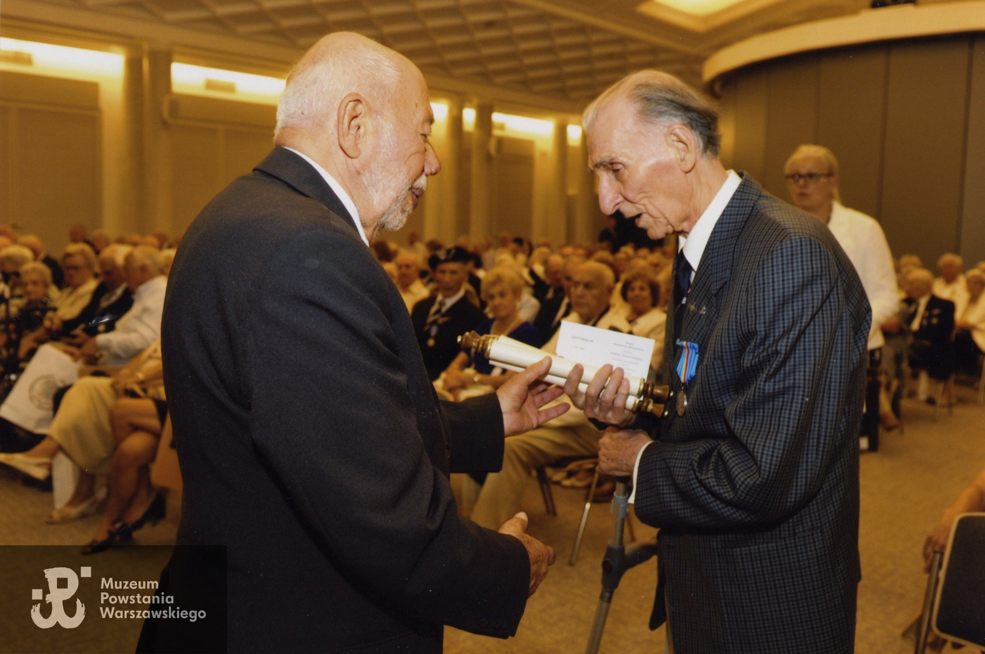 2014 rok. Z p. Zbigniewem Galperynem, Wiceprezesem i sekretarzem Zarządu Głównego Związku Powstańców Warszawskich. Fot. ze zbiorów p. Henryka Troszczyńskiego ps.  „Murarz”