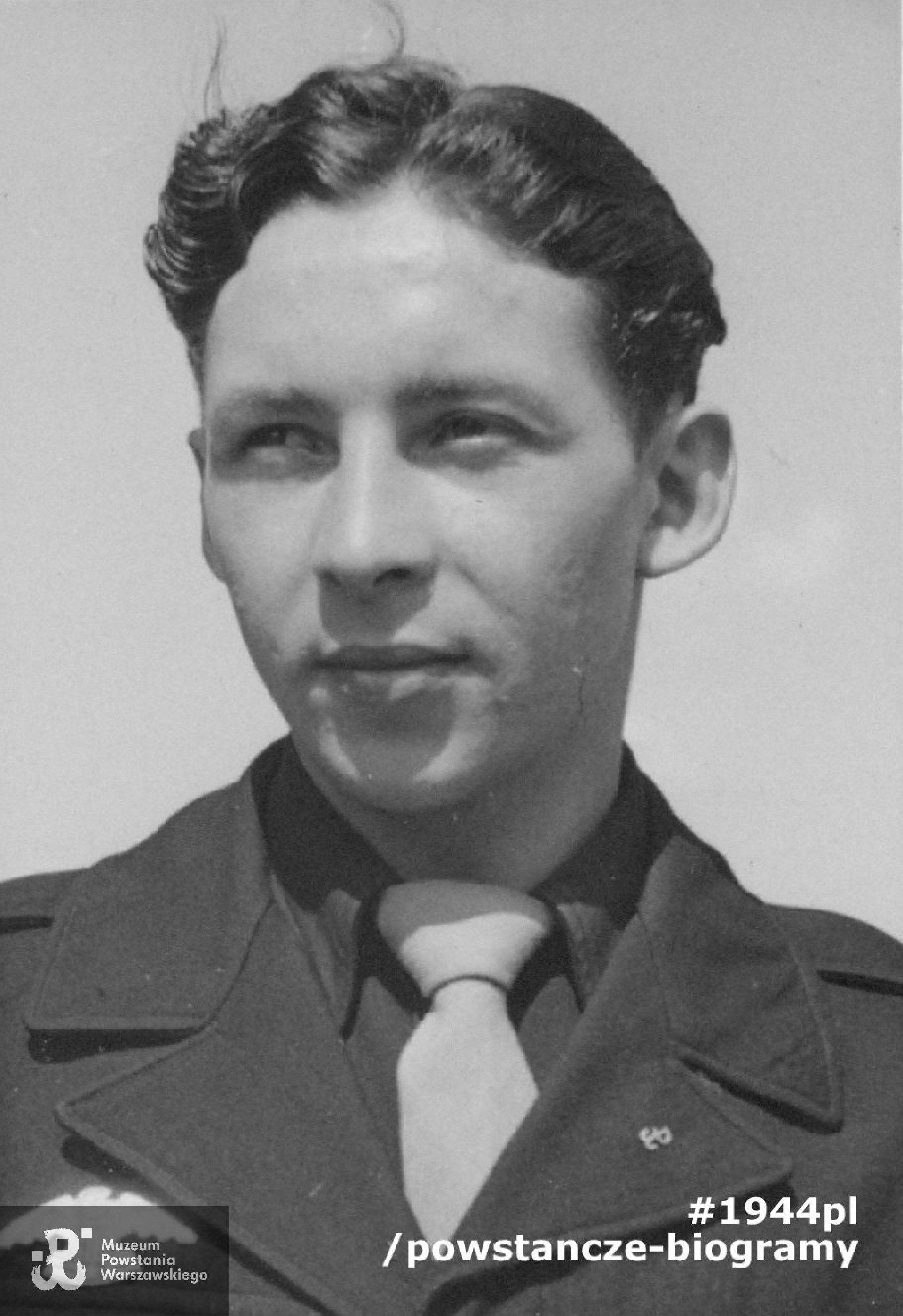 Zygmunt Bielakowski. Fot. ze zbiorów rodzinnych, udostępnił p. Piotr Chełmiński, siostrzeniec. Skany wykonano w Muzeum Powstania Warszawskiego, 2021 r. 