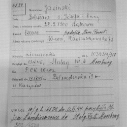 Polski Czerwony Krzyż - kartoteka