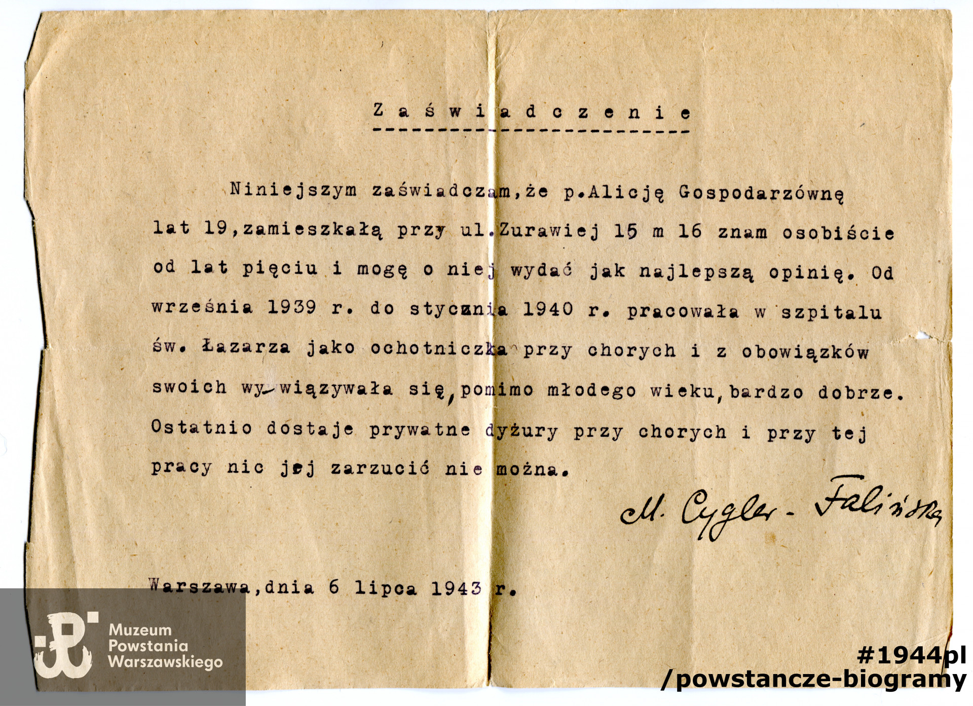 Zbiory Muzeum Powstania Warszawskiego sygnatura P/9152 