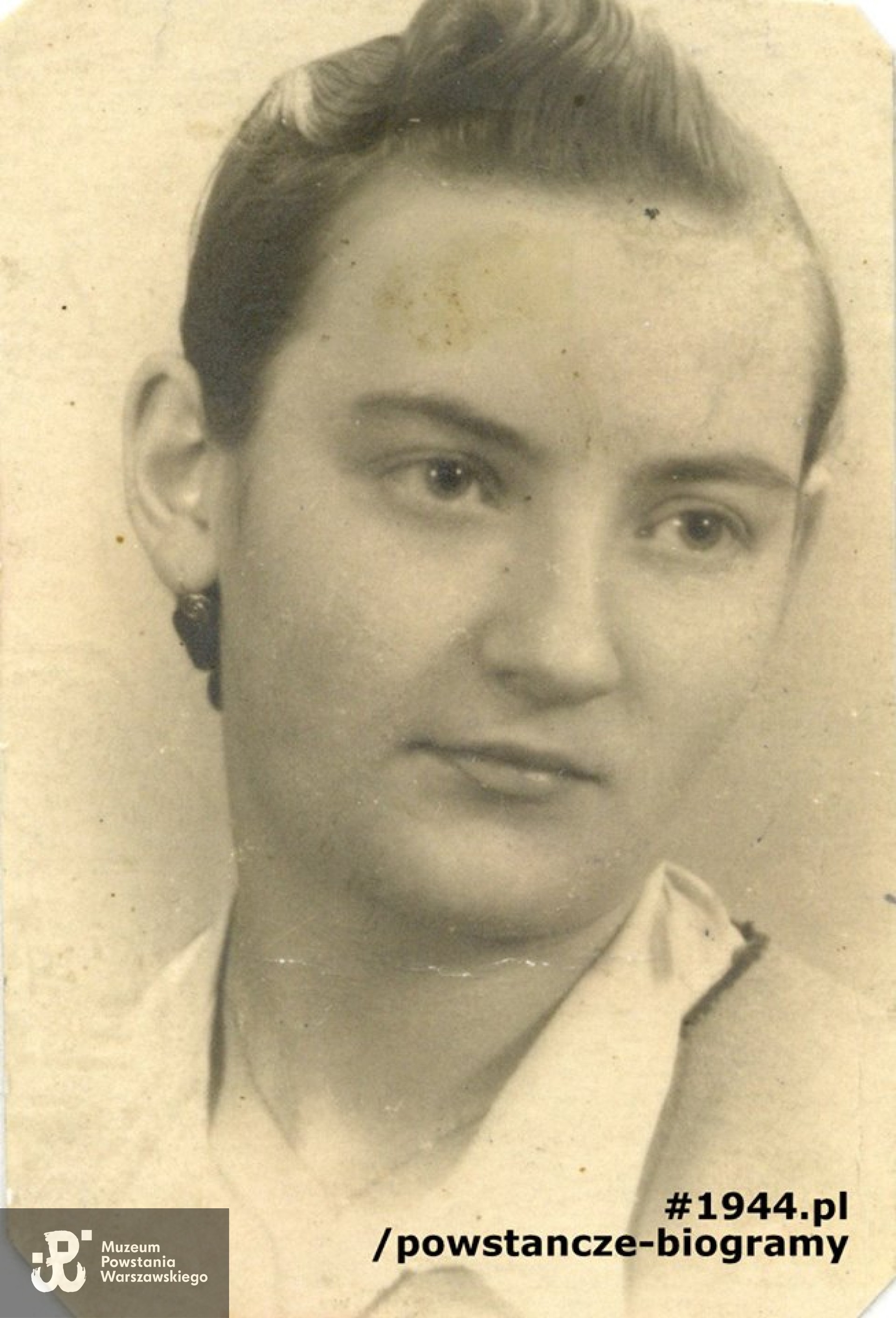 Fotografia portretowa ze zbiorów Muzeum Powstania Warszawskiego, sygn. P/8357, archiwum środowiska "Gozdawa"