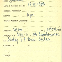 Polski Czerwony Krzyż - kartoteka