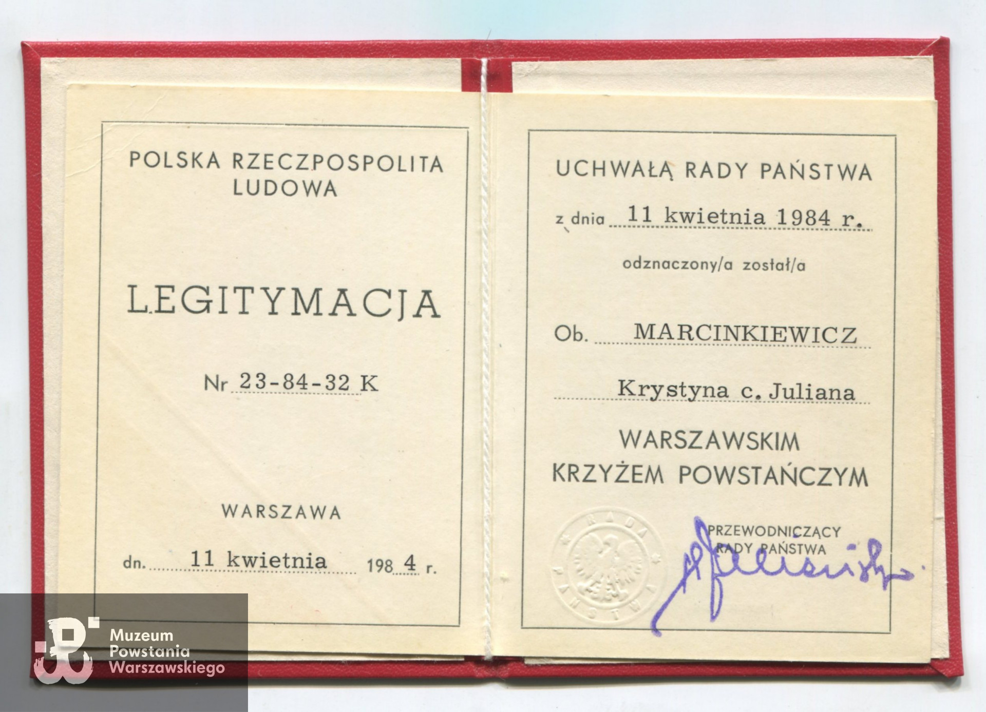 Ze zbiorów p. Krystyny Marcinkiewicz z d. Olszewskiej