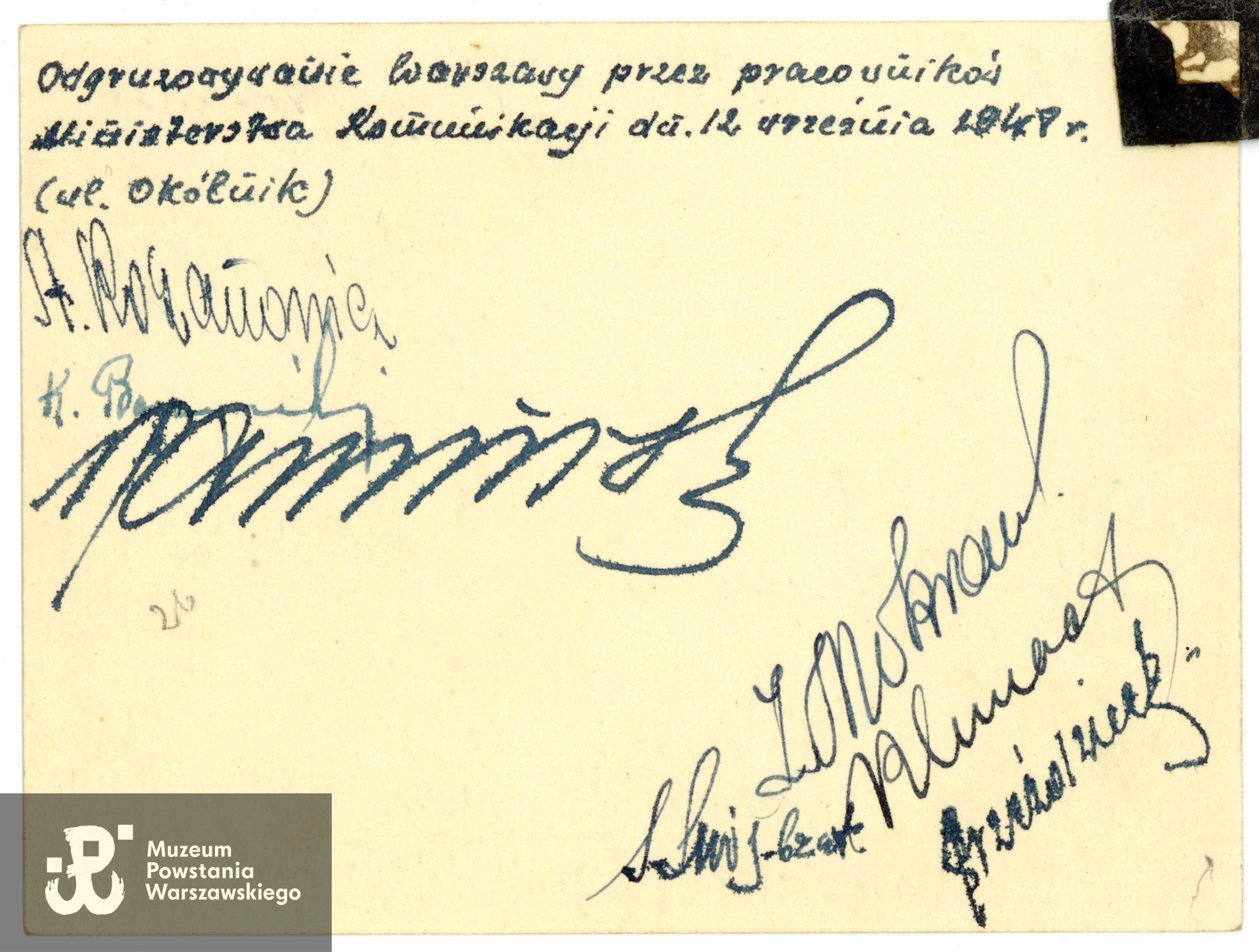 Ze zbiorów rodzinnych p. Sebastiana Włodka, prawnuka Powstańca. Skany wykonano w Muzeum Powstania Warszawskiego, 05/2025