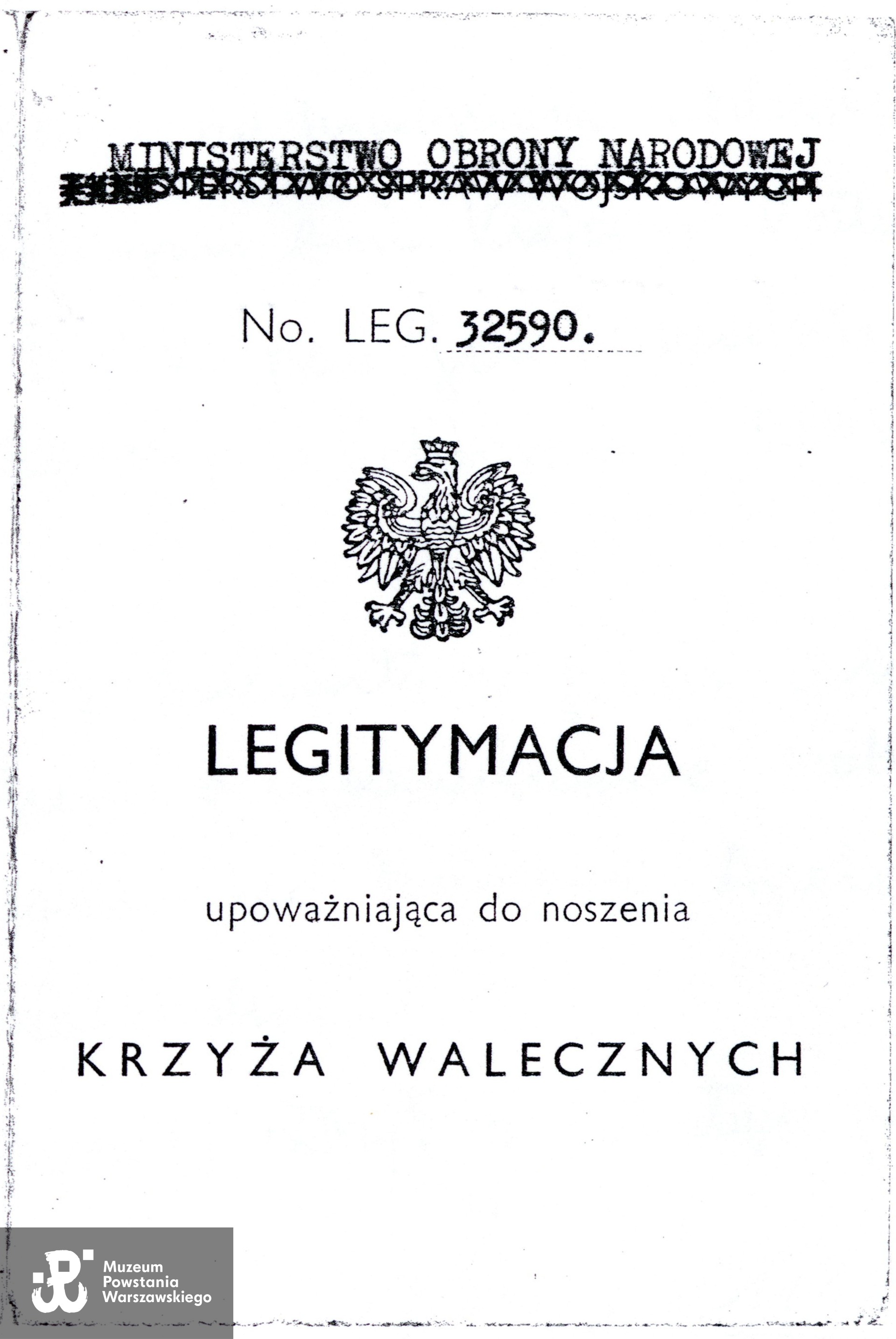 Źr. Muzeum Powstania Warszawskiego, Teczki personalne uczestników Powstania Warszawskiego: Domański Jan