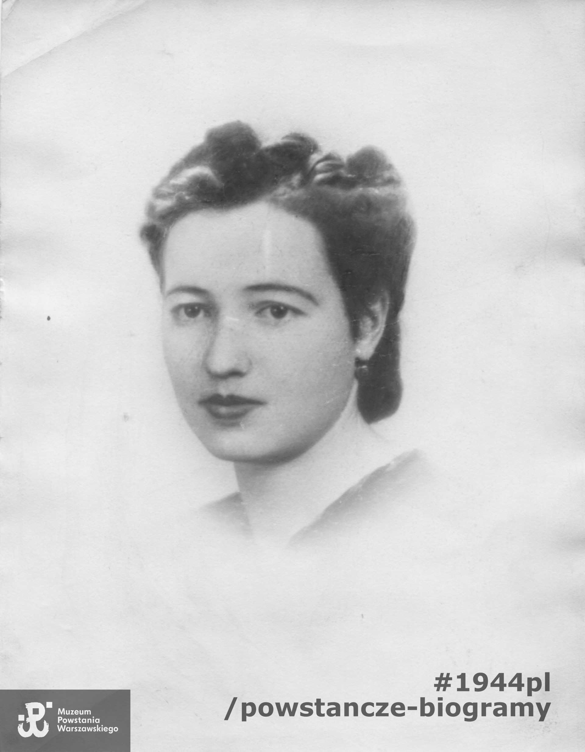 Maria Mizielińska. Fot. ze zbiorów rodzinnych, skan - materiały do Słownika Uczestników PW - Pokój Kombatanta