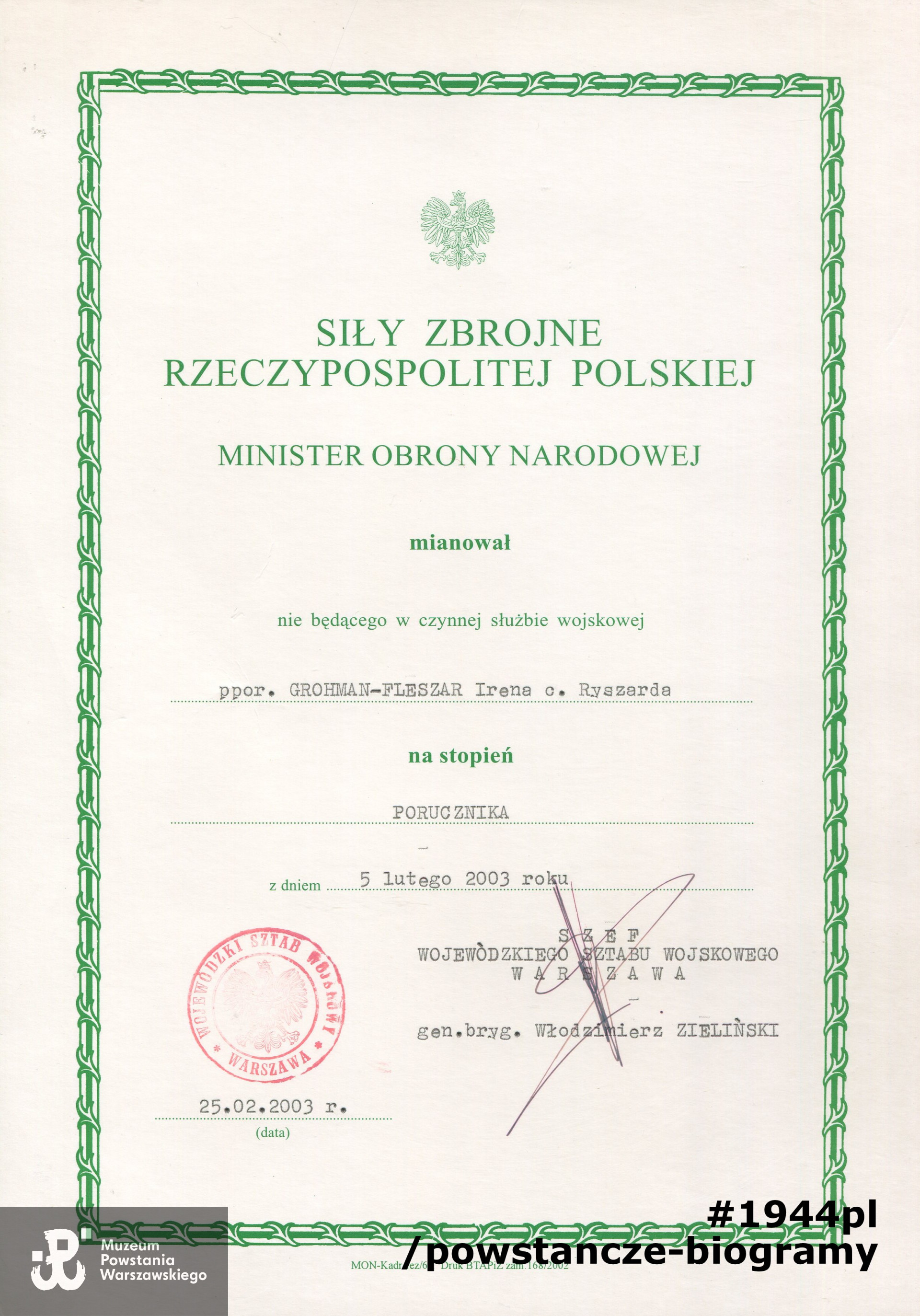 Ze zbiorów p. Ireny Grohman-Fleszer