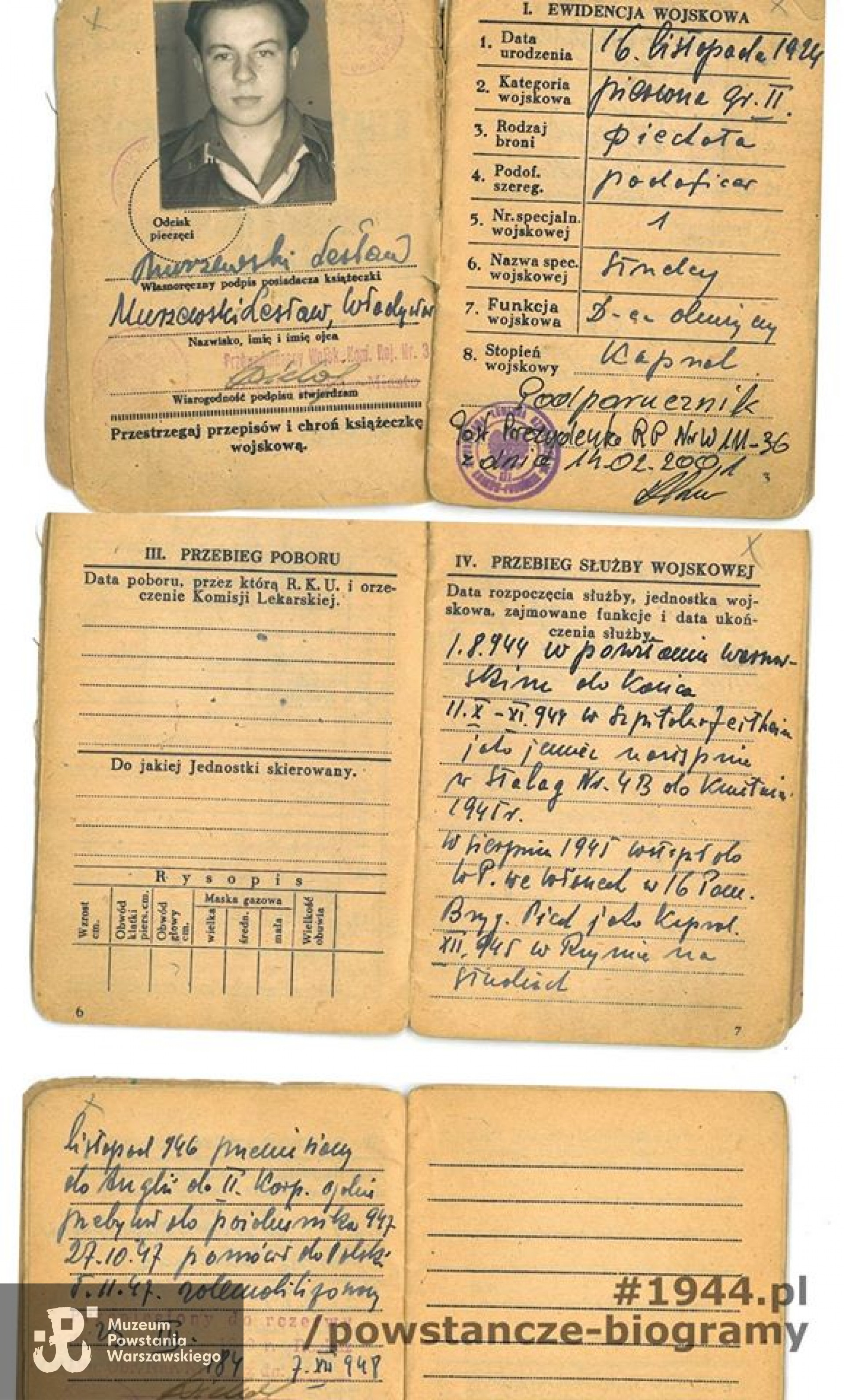 Zdjęcia i dokumenty z archiwum rodzinnego p. Władysława Murzewskiego