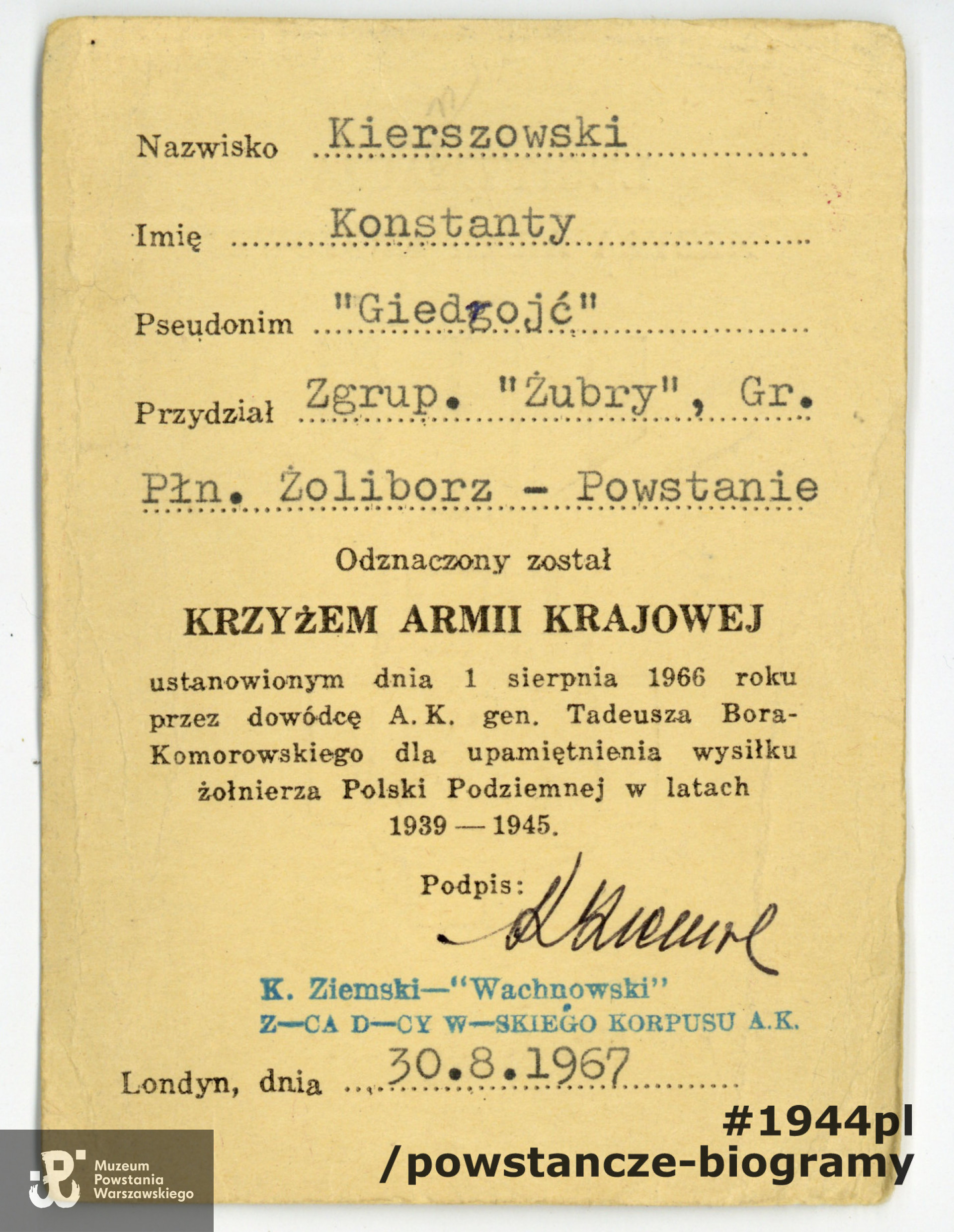Z  archiwum rodzinnego p. Jolanty Stasiak z d. Kiersnowskiej