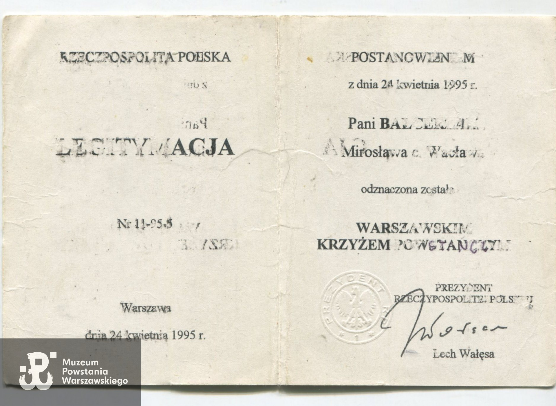 Źródło: Muzeum Powstania Warszawskiego/Pokój Kombatanta