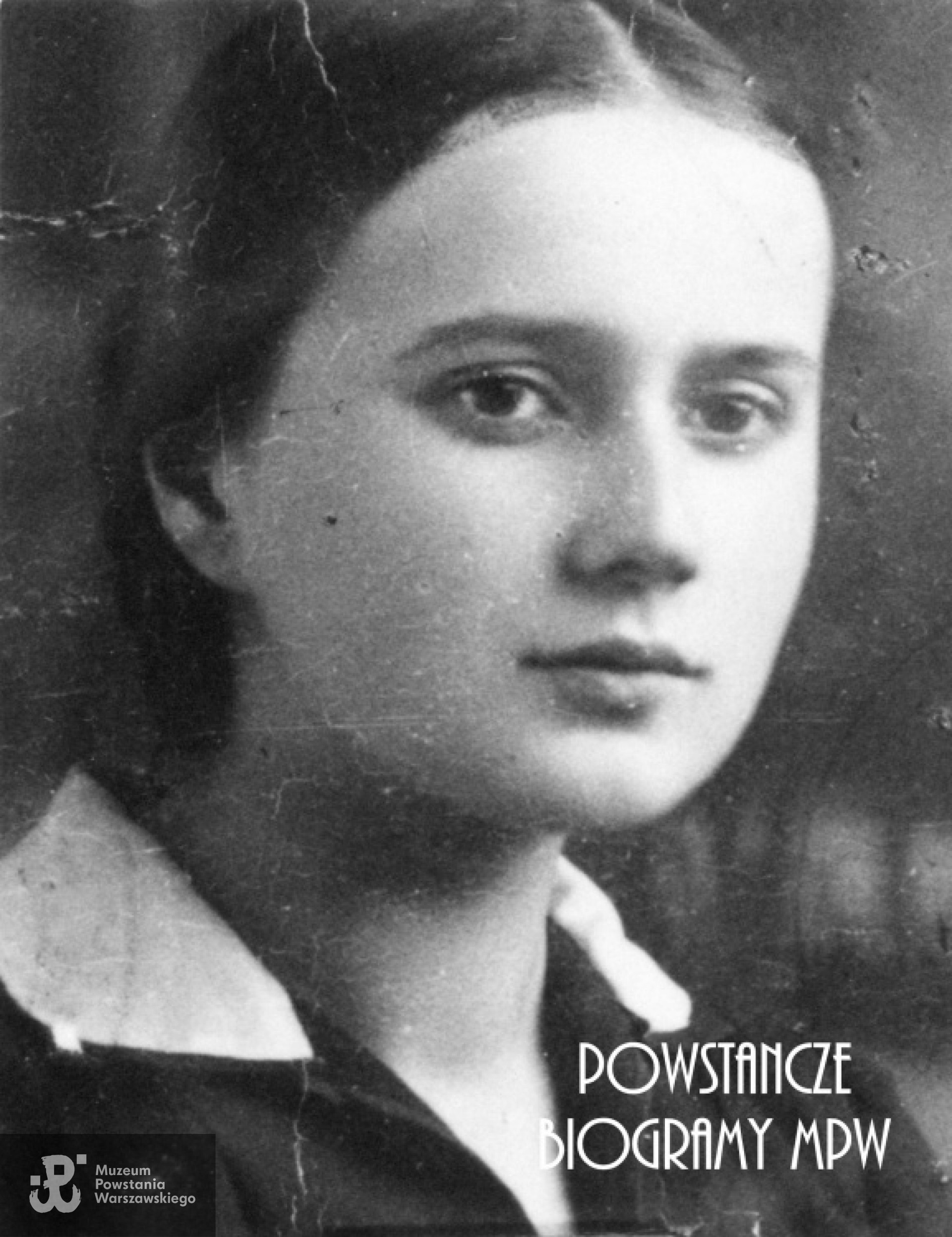 Zofia Rewo - Lewandowska "Hanka" (1910-1995). Fotografia portretowa ze zbiorów Muzeum Powstania Warszawskiego, sygn. P/8277