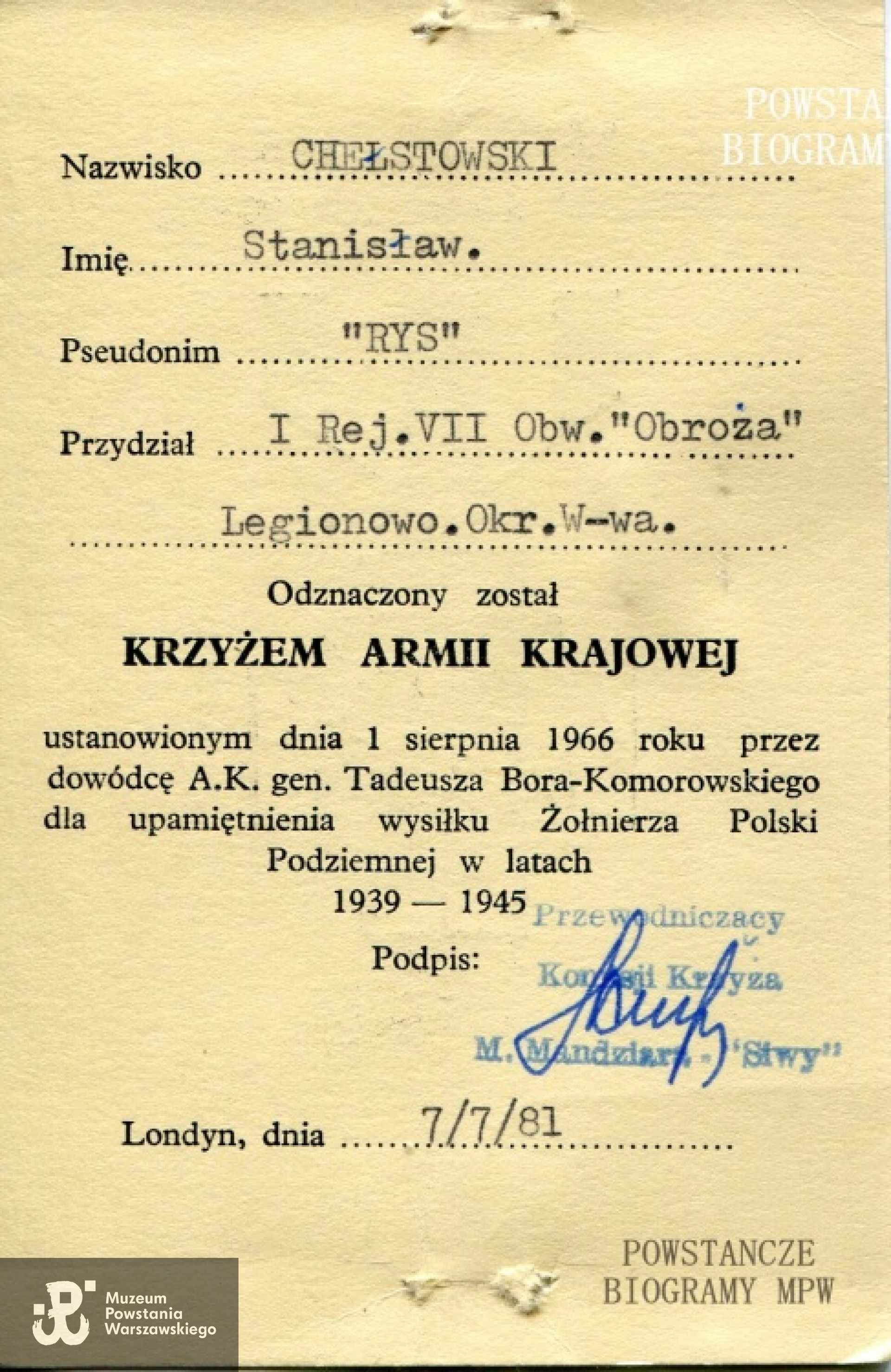 Fot. z archiwum rodzinnego Kingi Nettmann-Multanowskiej