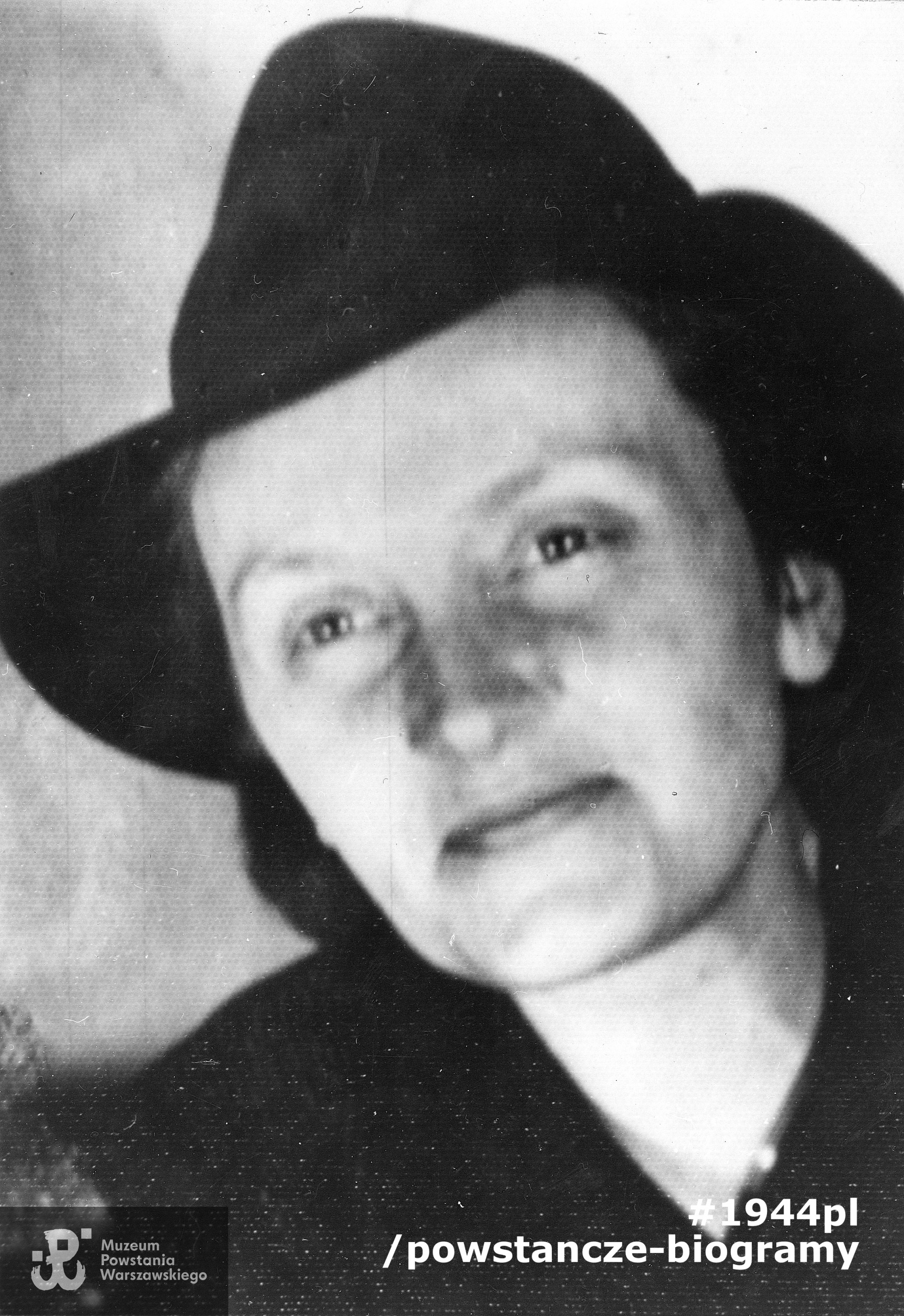 Emilia Marcelina Malessa "Marcysia" (1909-1949). Fot. ze zbiorów Muzeum Powstania Warszawskiego, sygn. MPW-IK/1112, zbiór Stanisława Kopfa
