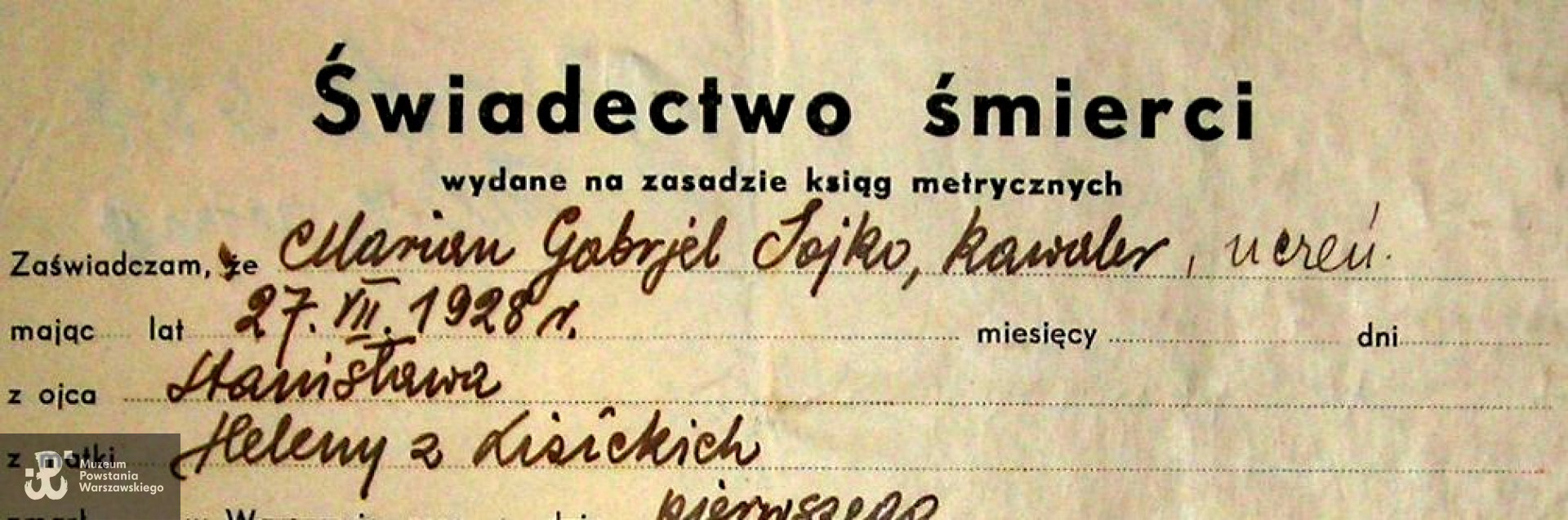 Świadectwo śmierci