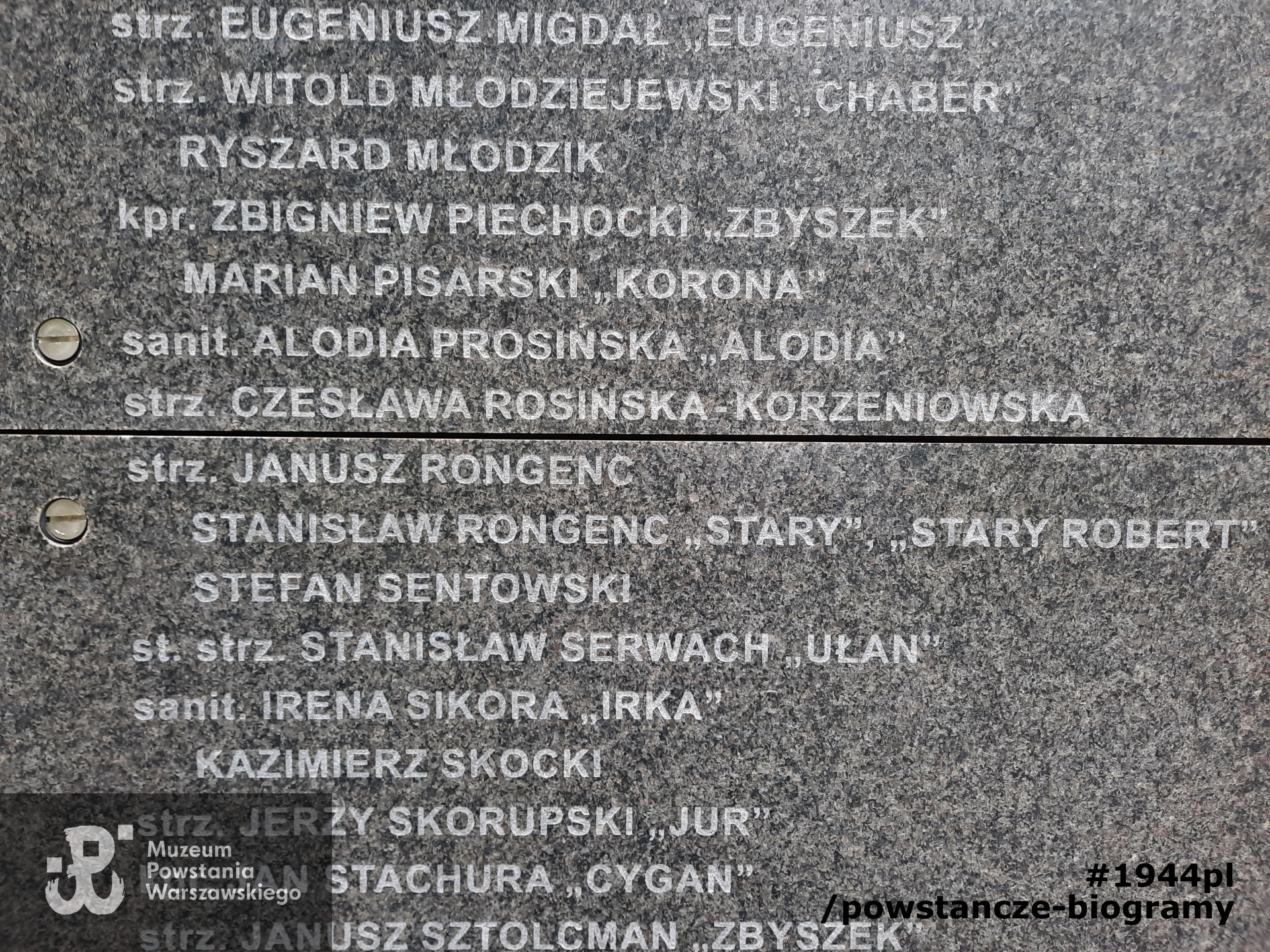 Mur Pamięci, 2021 rok. Fot. M.Pałgan/Muzeum Powstania Warszawskiego