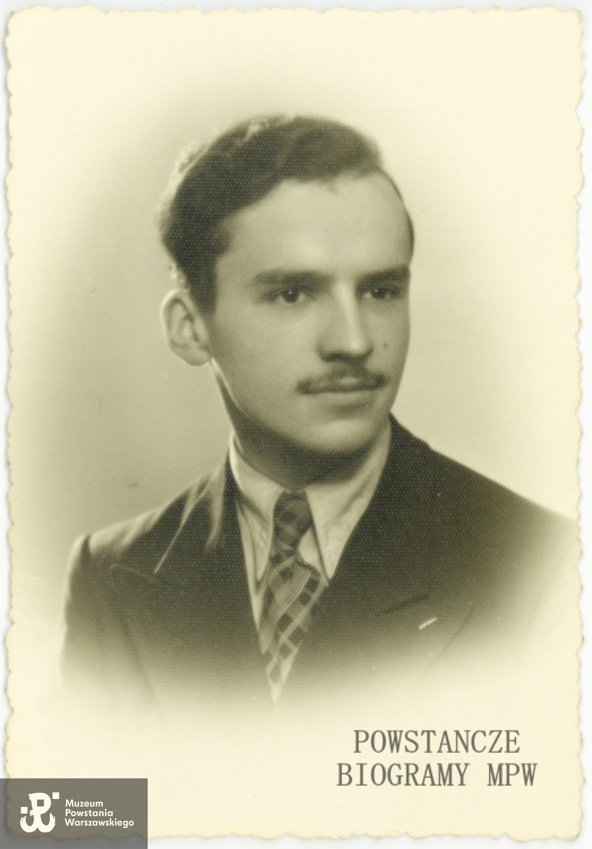 Tadeusz Tyczyński "Pudel" (1923-1944). Zdjęcie ze zbiorów Muzeum Powstania Warszawskiego, sygn. P/8400, dar p. Alicji Sieradzan z domu Celińskiej