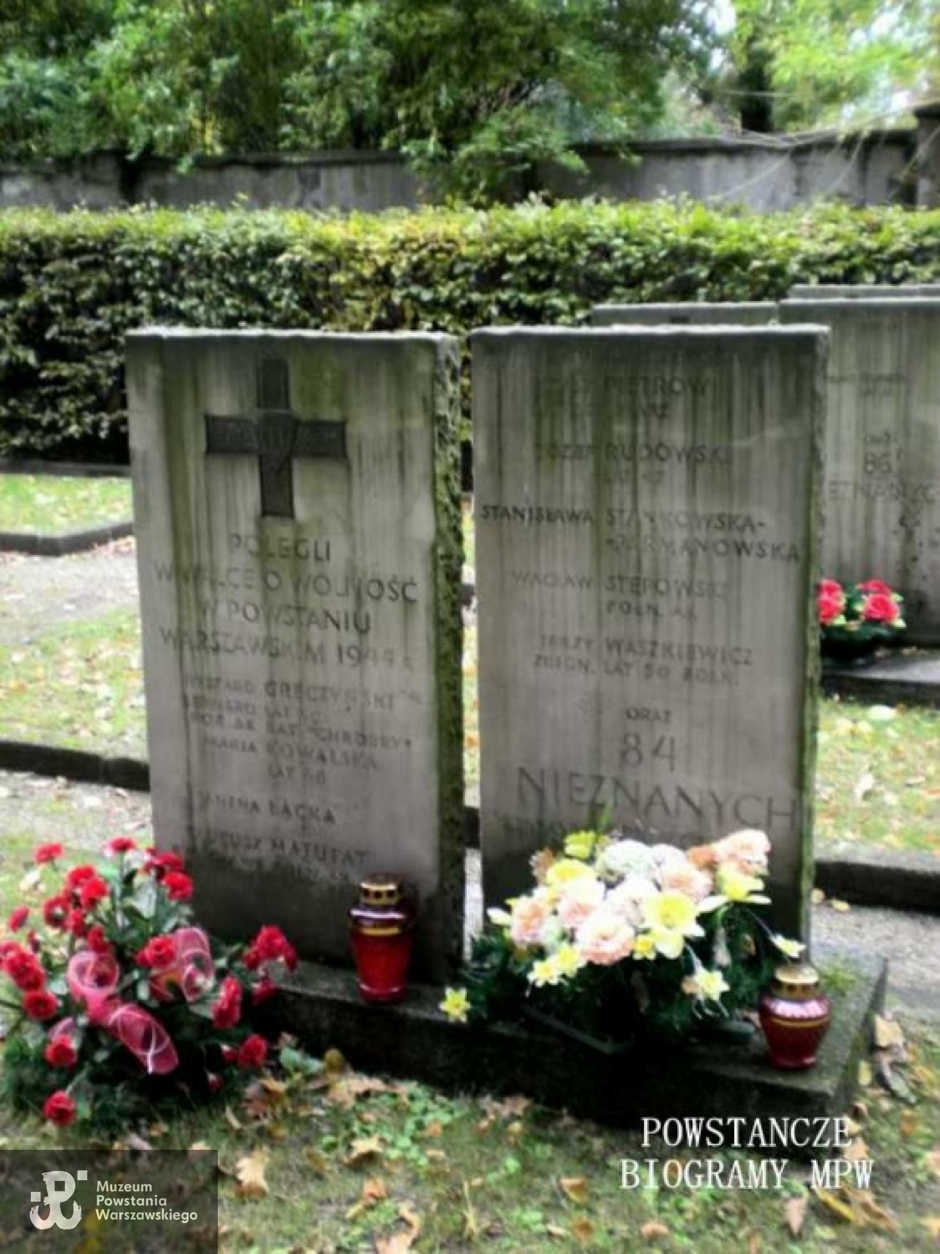 Mogiła Ryszarda Greczyńskiego "Tytusa" na Cmentarzu  Powstańców Warszawy na Woli
