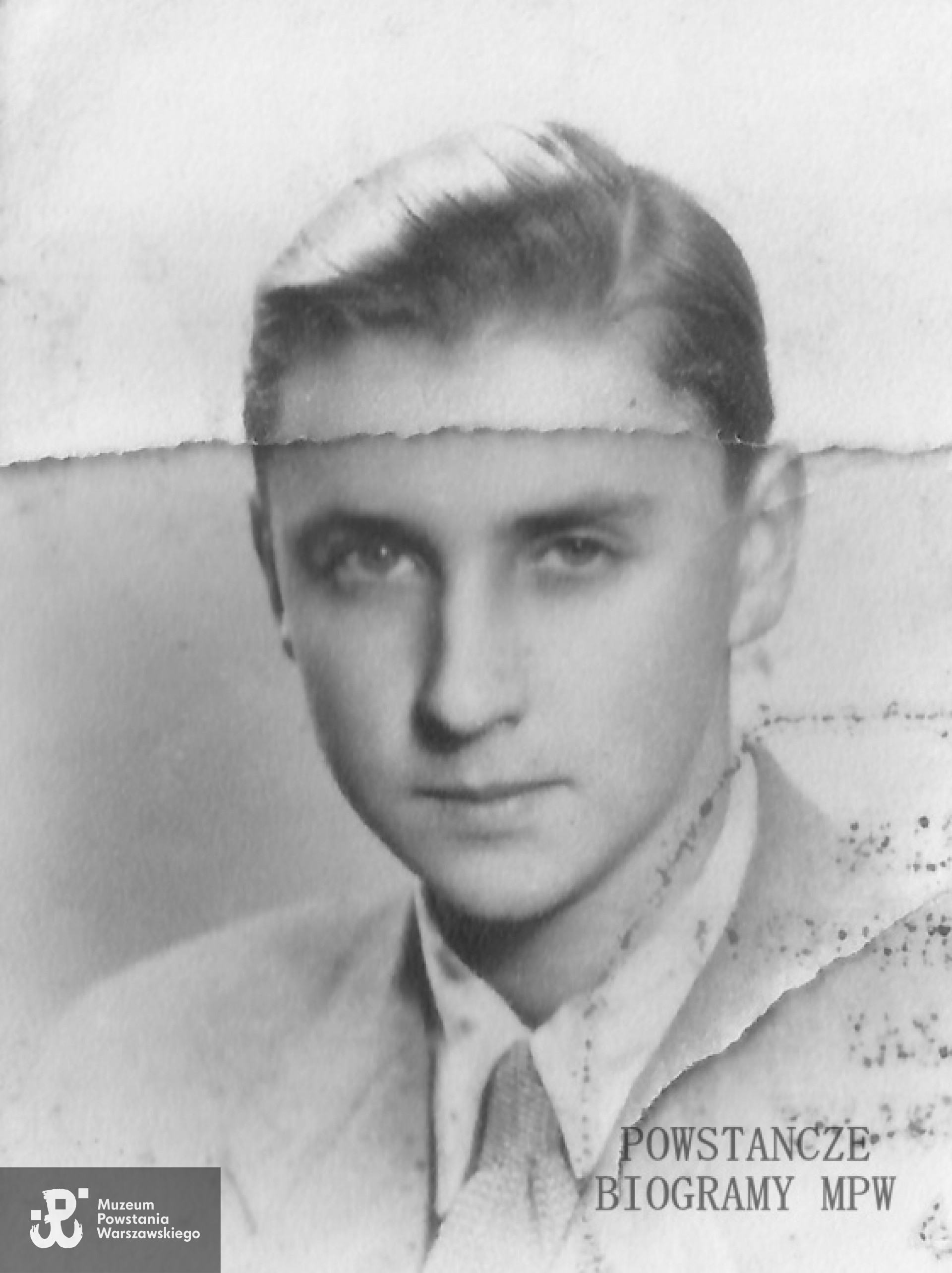 "Leszek" w okresie okupacji. Fot. z archiwum rodzinnego udostępnił p. Maciej Ufnalewski