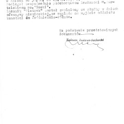 Muzeum Powstania Warszawskiego, Teczki personalne uczestników Powstania Warszawskiego: kopia uzasadnienia do wniosku o nadanie Tadeuszowi Pudło Warszawskiego Krzyża Powstańczego