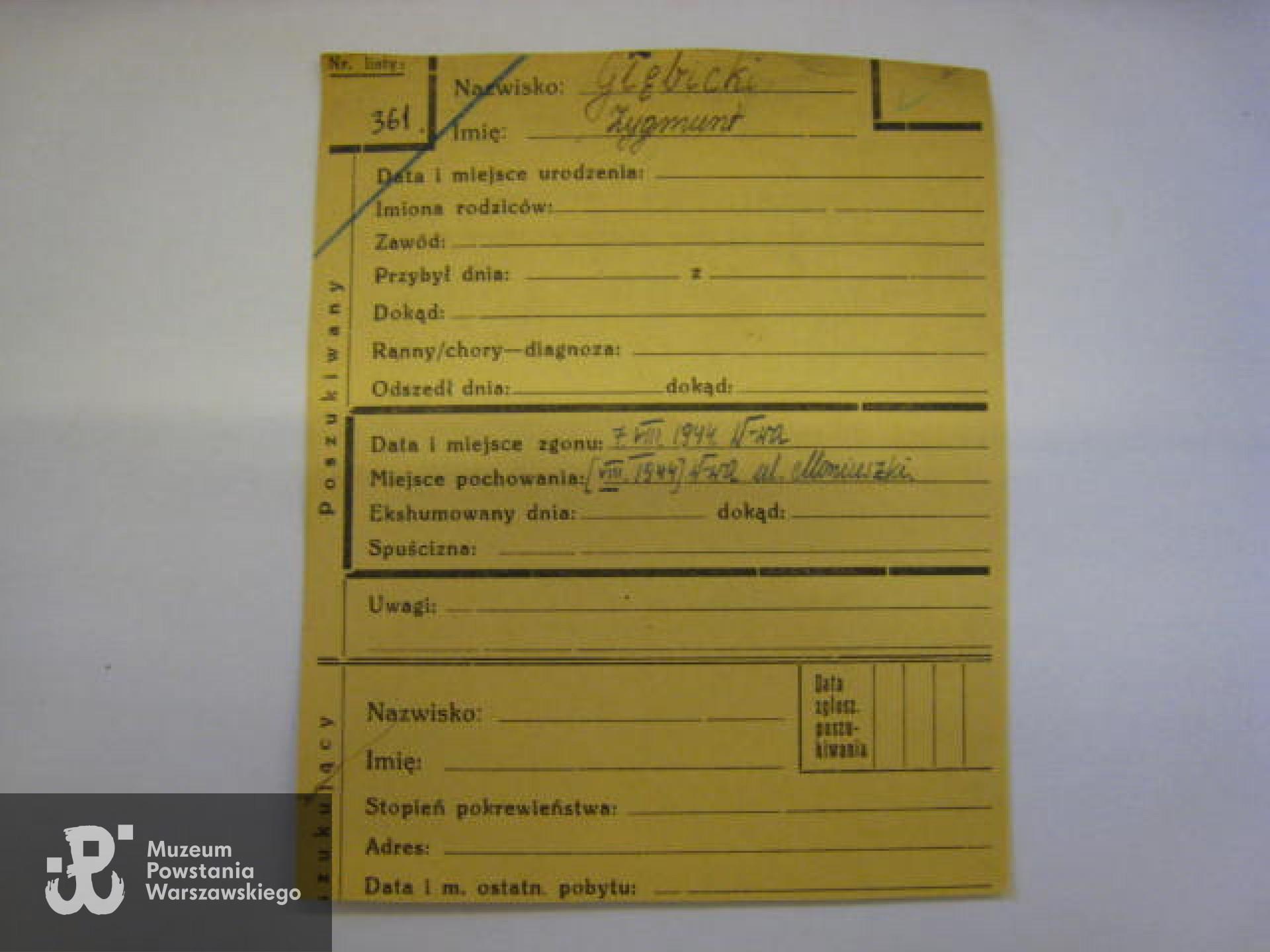  Polski Czerwony Krzyż - kartoteka ogólna