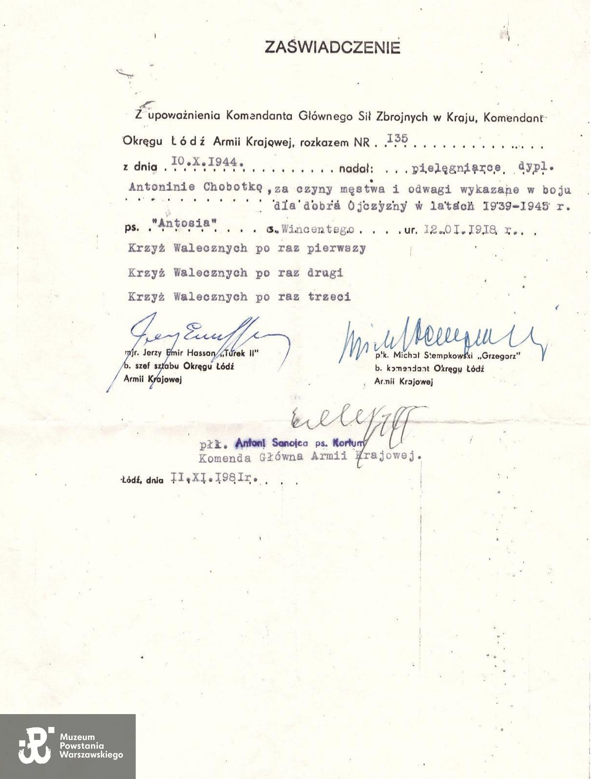 Materiały do biogramu udostępniła s. Joanna Gędek, Franciszkanka od Cierpiących