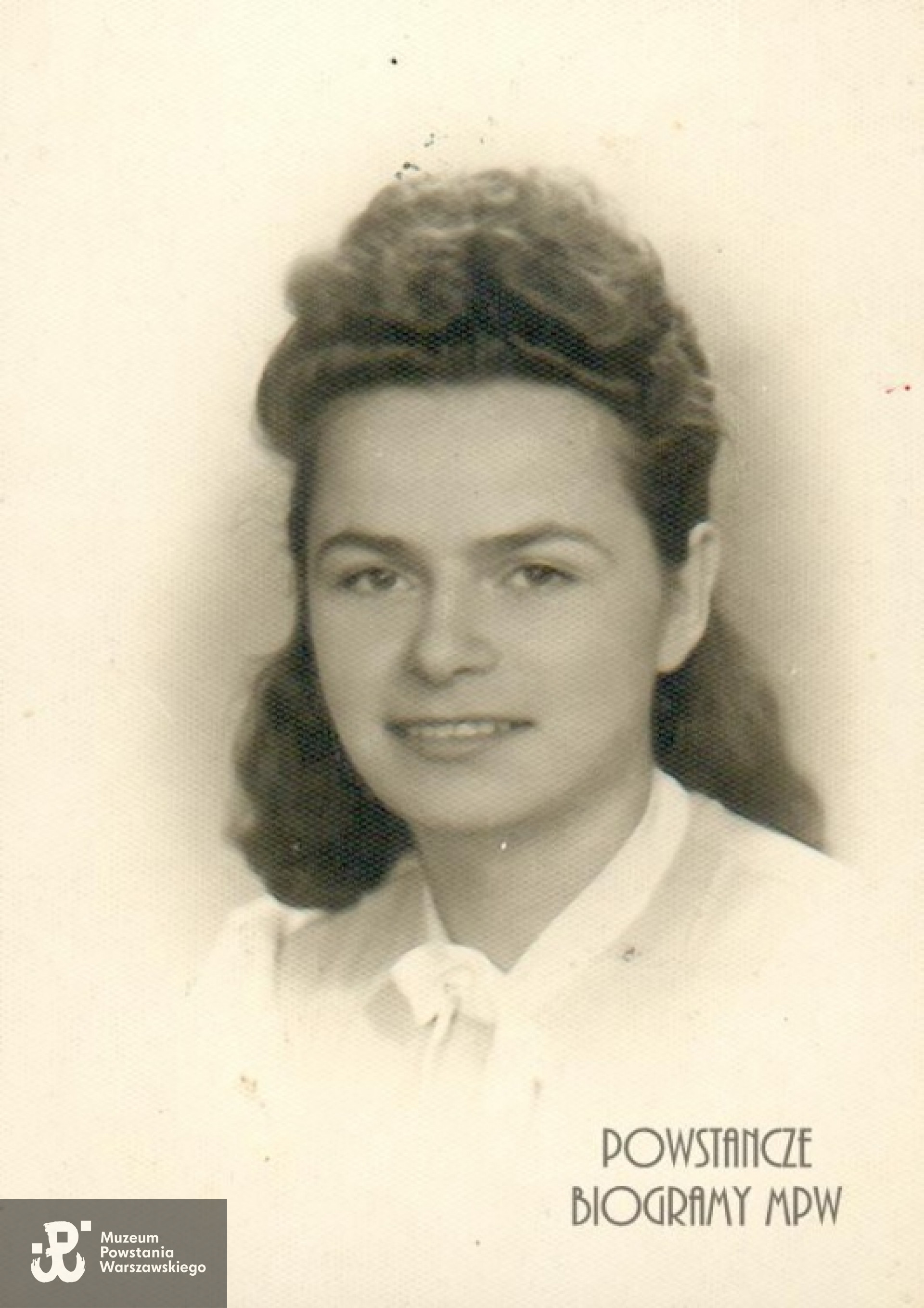 Janina Zofia Opalińska ps. "Czarna" (1923-1996). Fot. z archiwum rodzinnego Małgorzaty Sikorskiej - Maykowskiej.