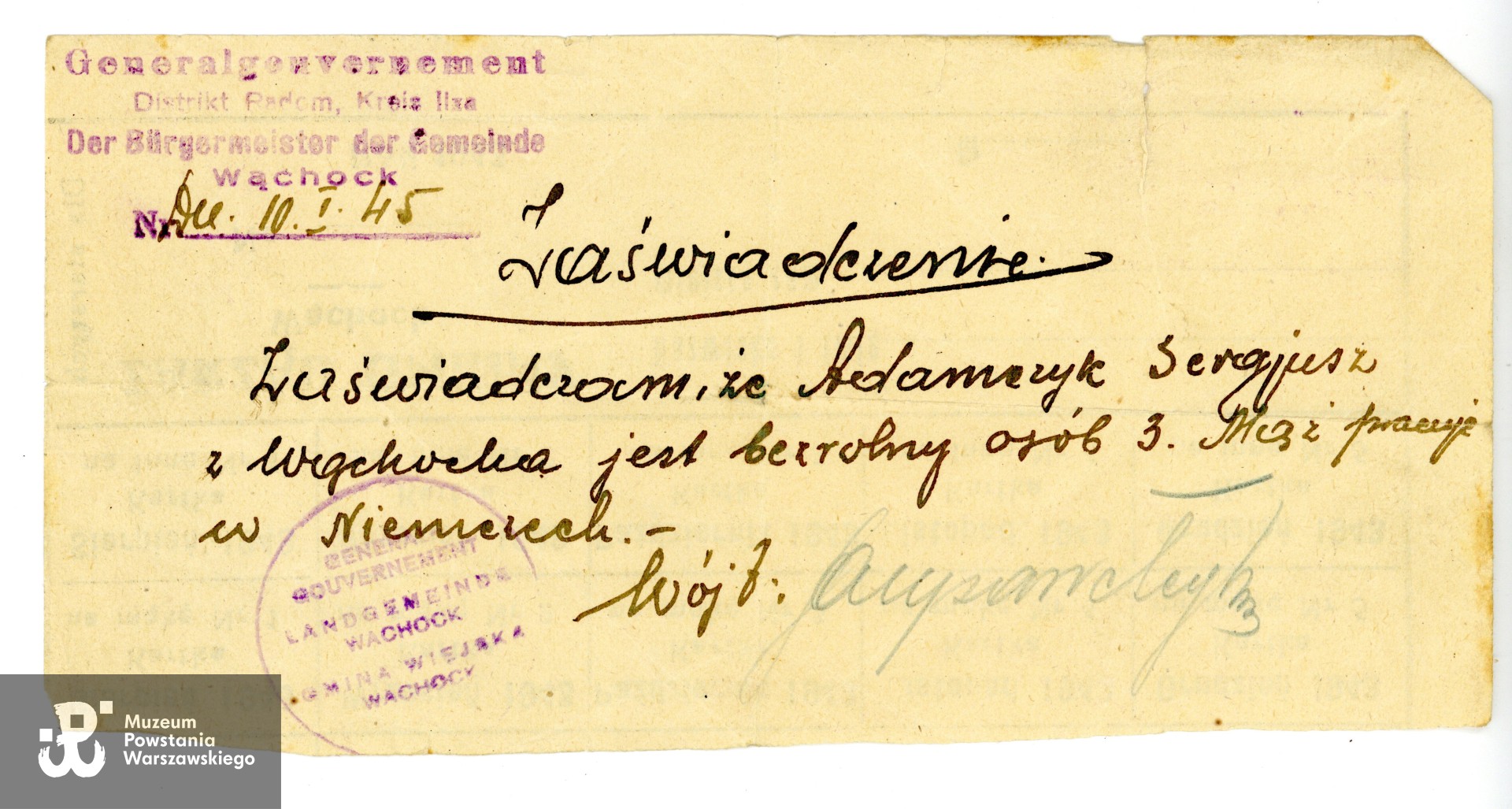 Z archiwum rodzinnego p. Hanny Łazowskiej, wnuczki Powstańca. Skany wykonano w Muzeum Powstania Warszawskiego, 07/2024