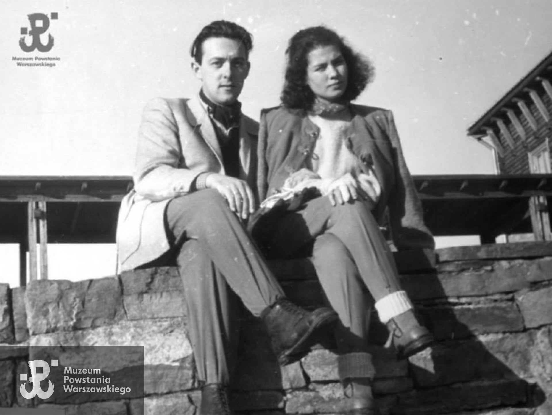 Zakopane, 1948. Olgierd Budrewicz z żoną Hanną na Gubałówce. Fot. NN / MPW