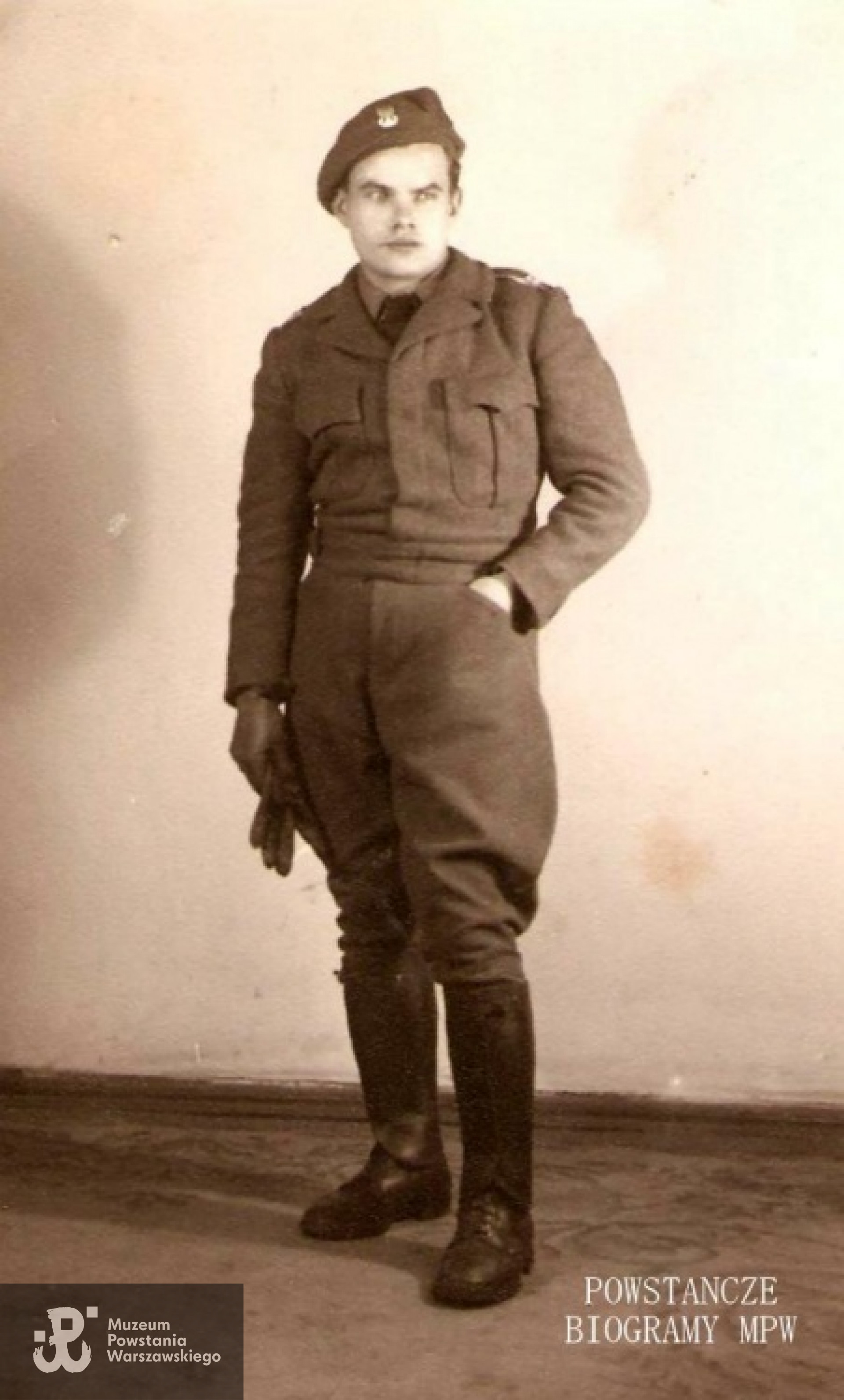 Eugeniusz Gorzkoś ps. "Łoś". Fot. z archiwum rodzinnego Ewy Zielińskiej z d. Gorzkoś