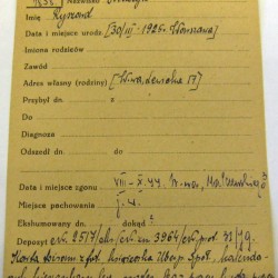 Polski Czerwony Krzyż - kartoteka