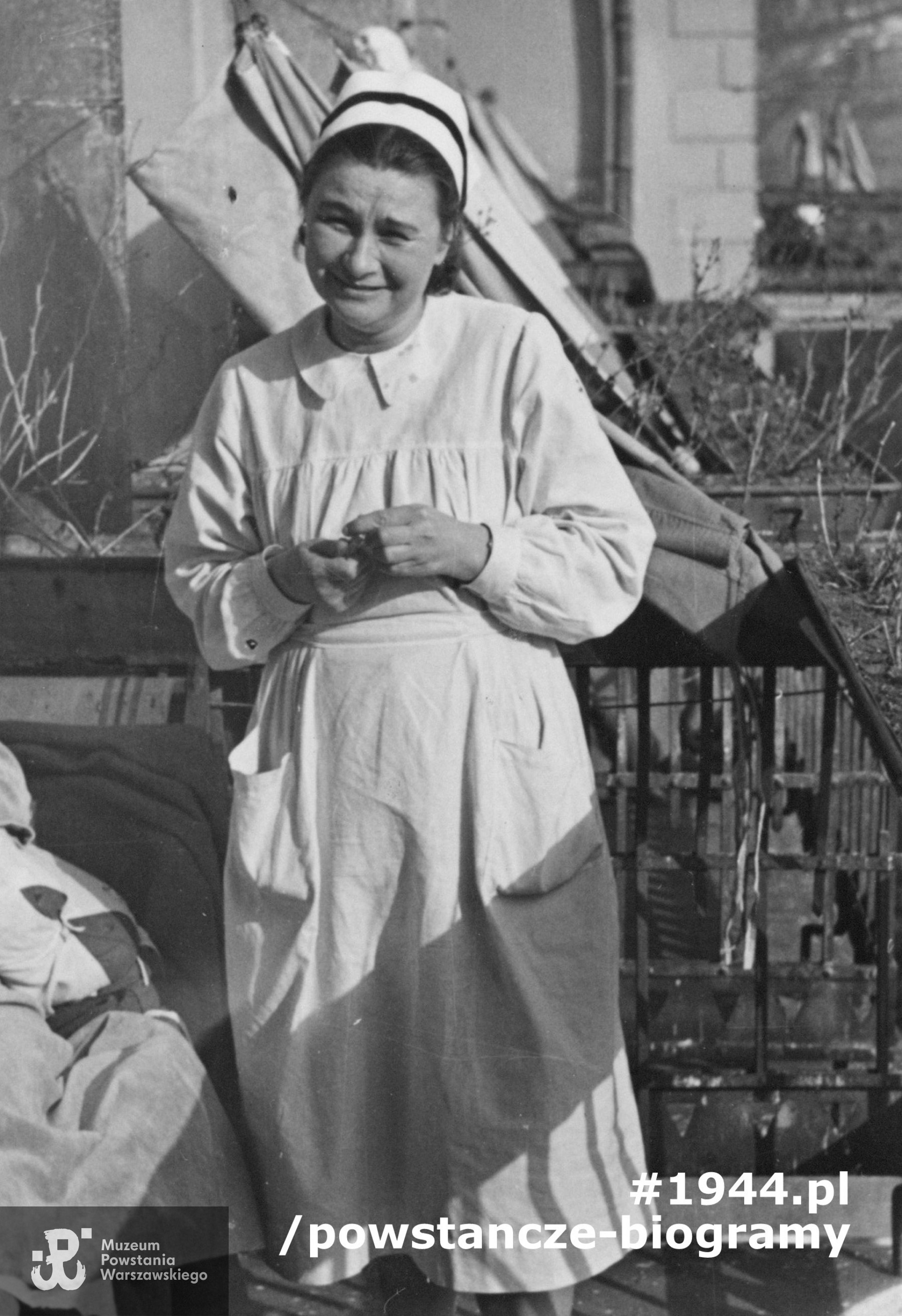 Jadwiga po wojnie, podczas pracy jako pielęgniarka.  Fotografia z archiwum rodzinnego synowej, p. Alicji Modelskiej