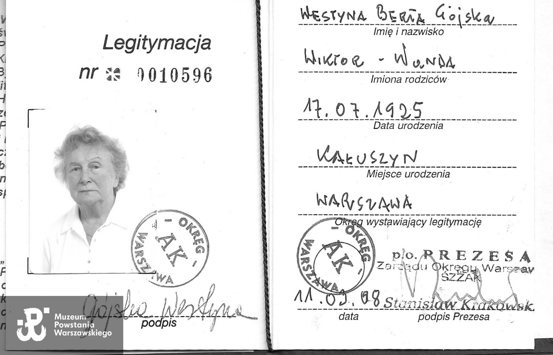 Skan: materiały do Słownika Uczestników PW w zasobie Pokoju Kombatanta  MPW