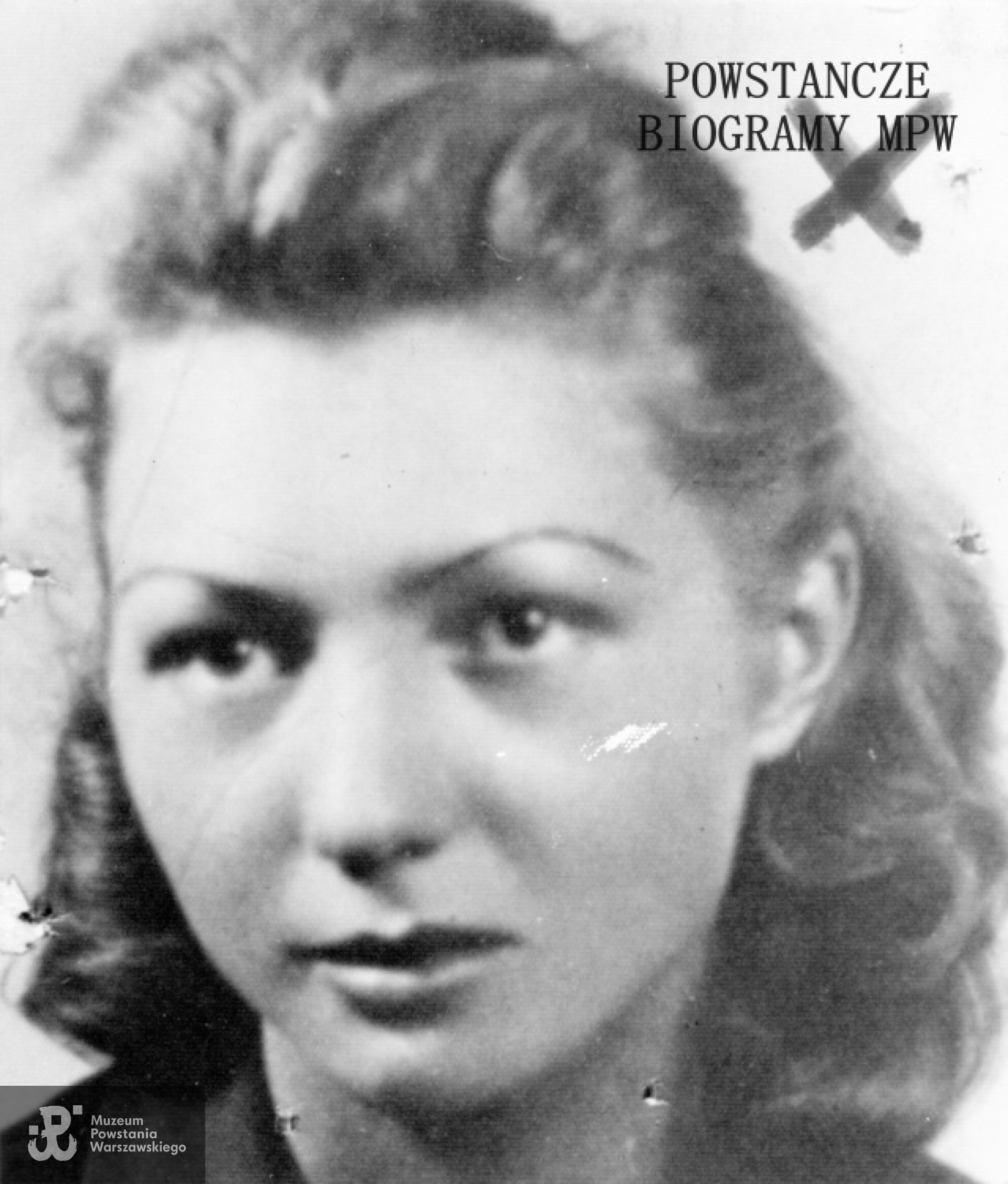Krystyna Maria Wesołowska - Meker "Kindziuk" (1923 - 1995). Fot. ze zbiorów Muzeum Powstania Warszawskiego, sygn. P/4265