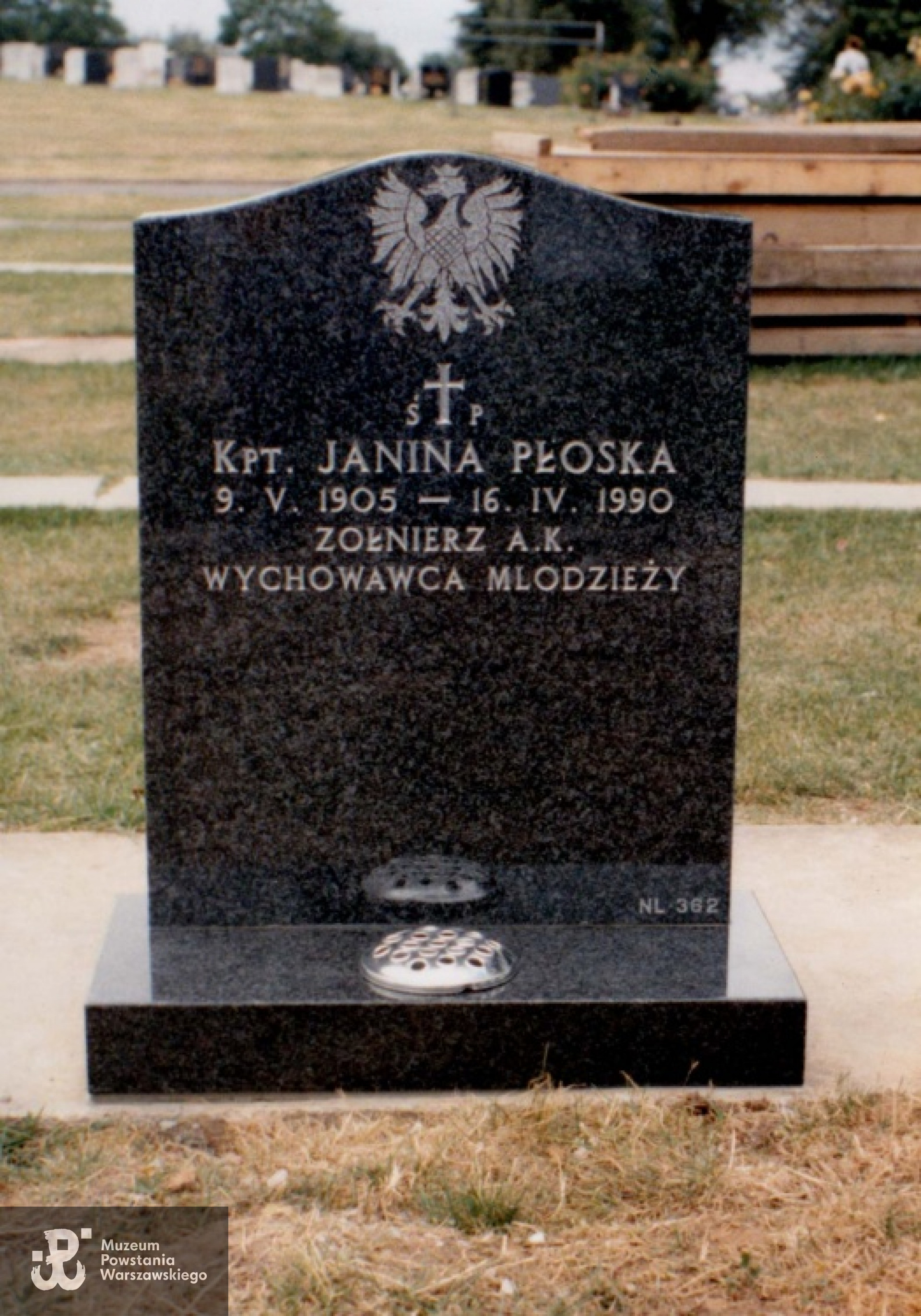 Grób Janiny Płoskiej w Wrexham - Walia